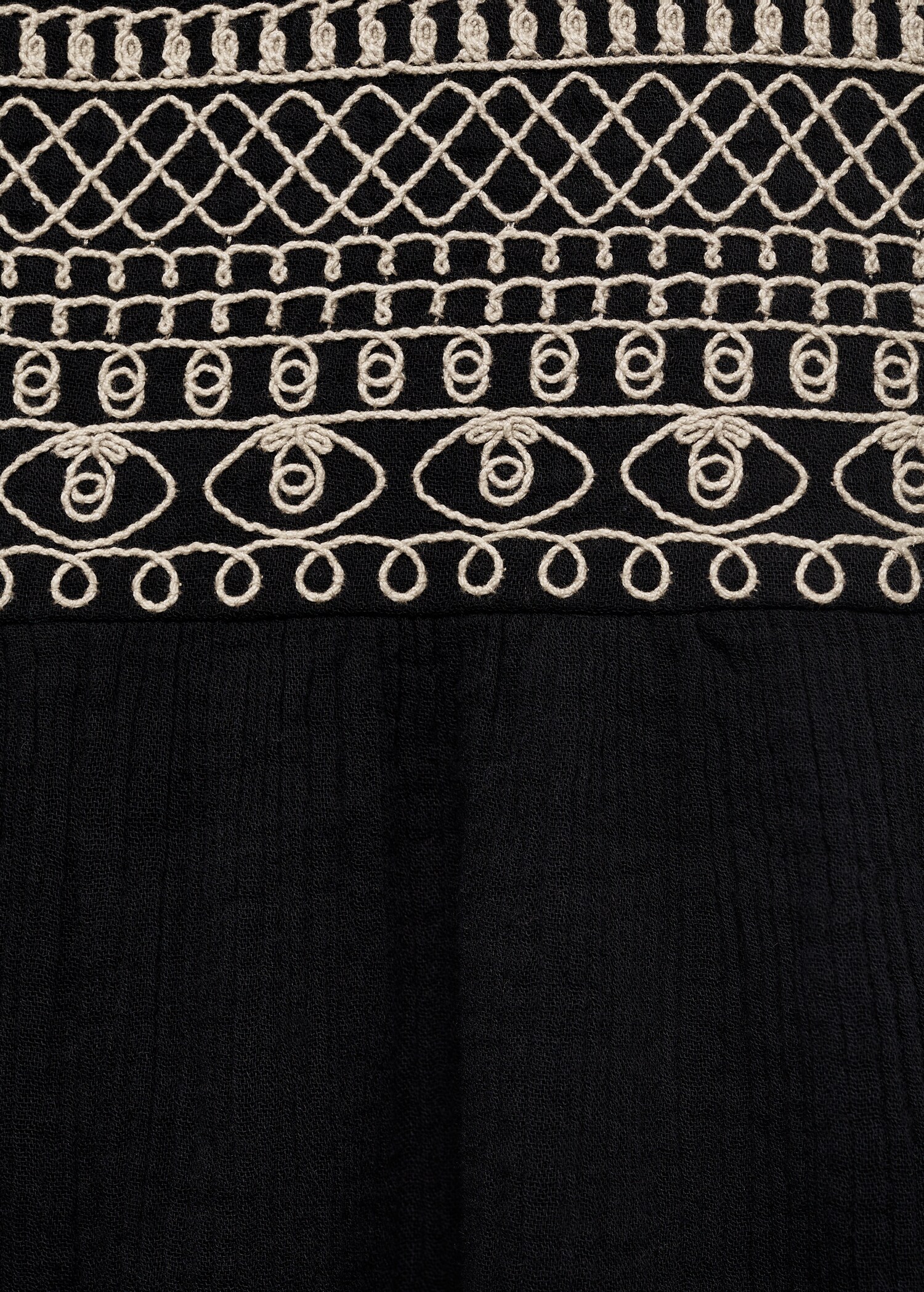 Embroidered panel jumpsuit - Details of the article 0