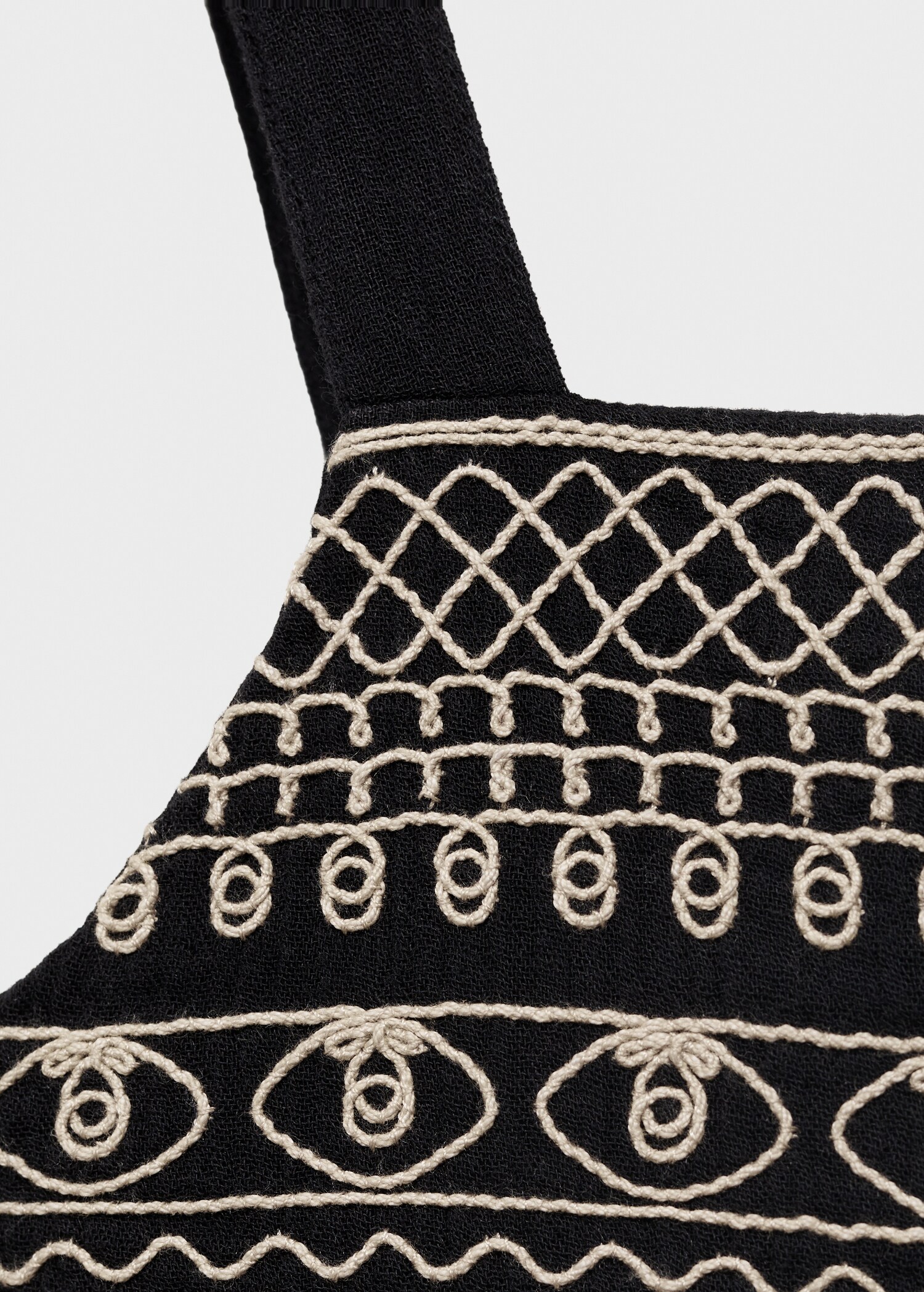 Embroidered panel jumpsuit - Details of the article 8