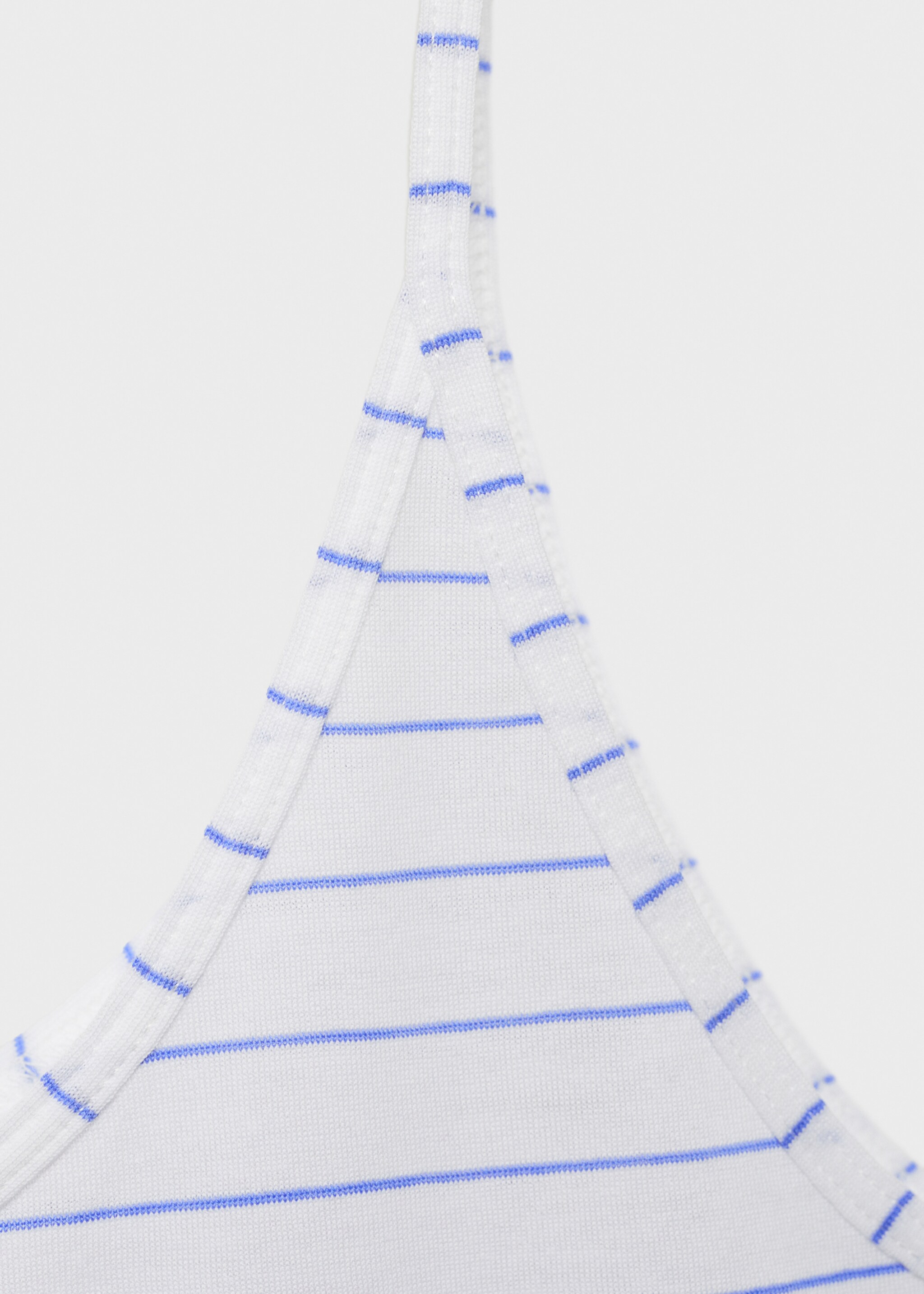 Striped cotton nightdress - Details of the article 8, White. Ref: 87098650-00.