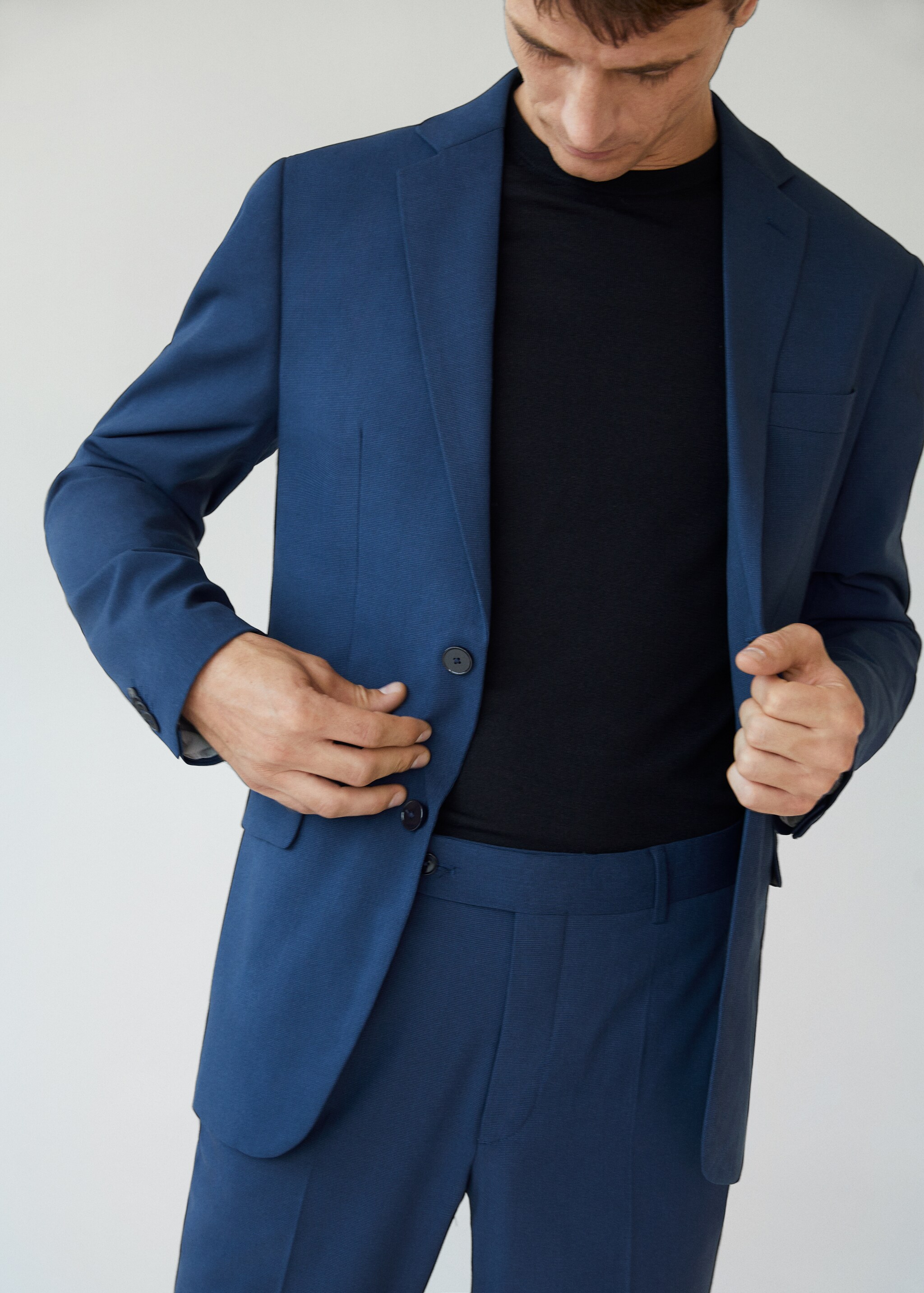 Sako slim fit s mikro strukturou - Detail zboží 1