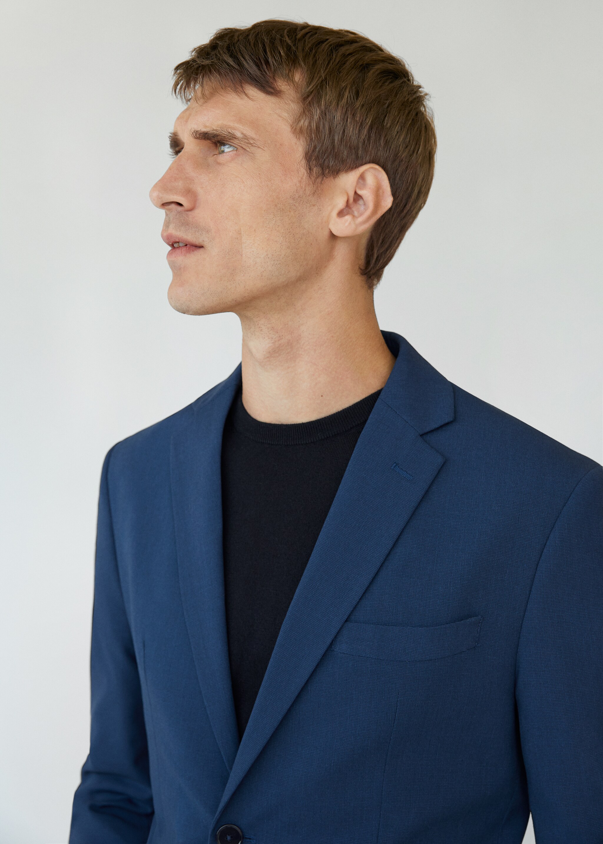 Sako slim fit s mikro strukturou - Detail zboží 3