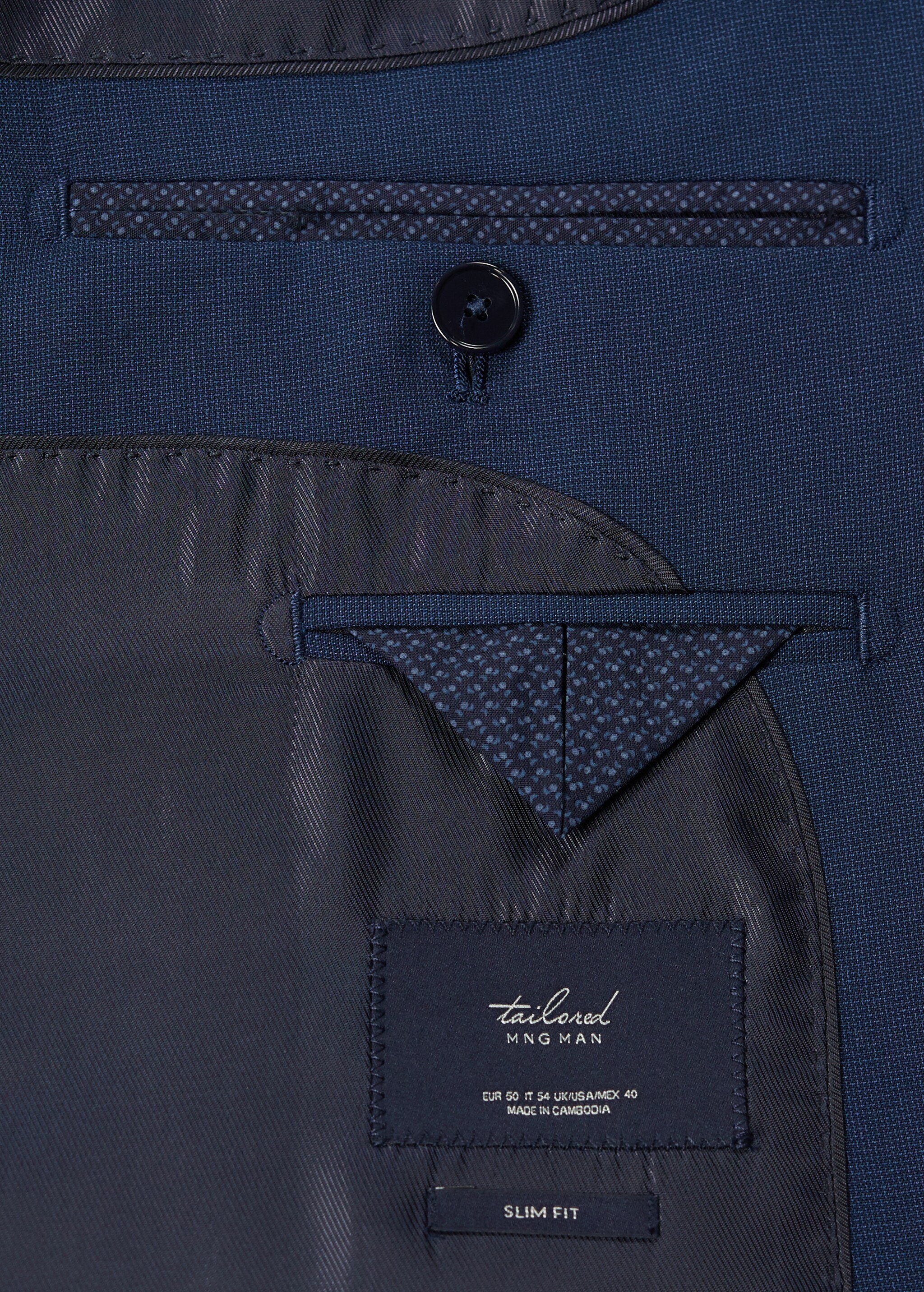 Sako slim fit s mikro strukturou - Detail zboží 6