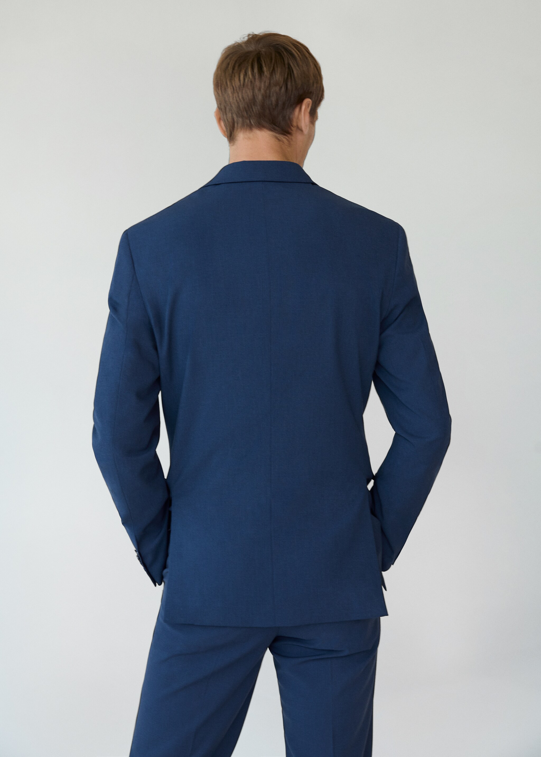 Sako slim fit s mikro strukturou - Zadní strana zboží
