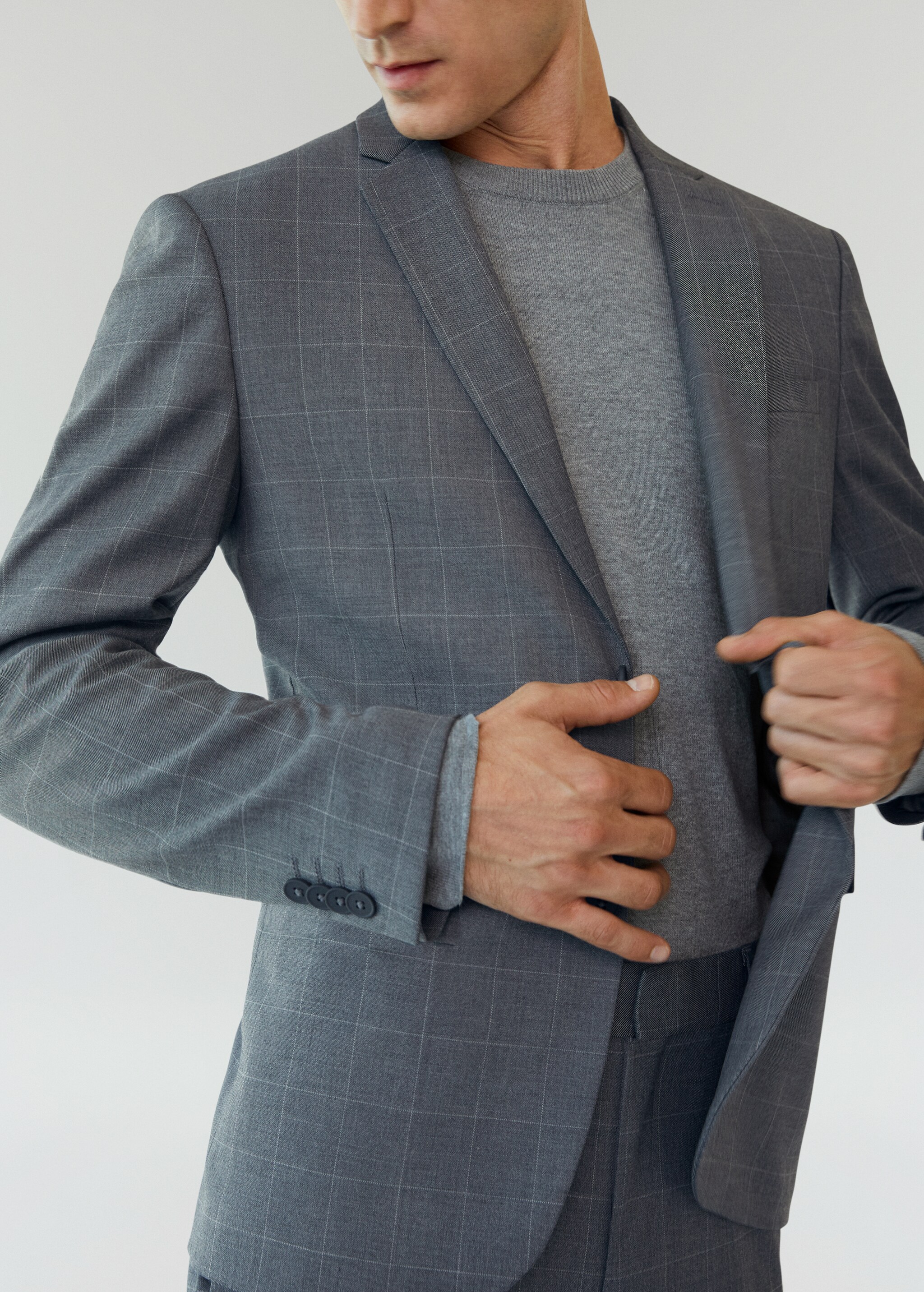 Americana traje super slim fit cuadros - Detalle del artículo 2