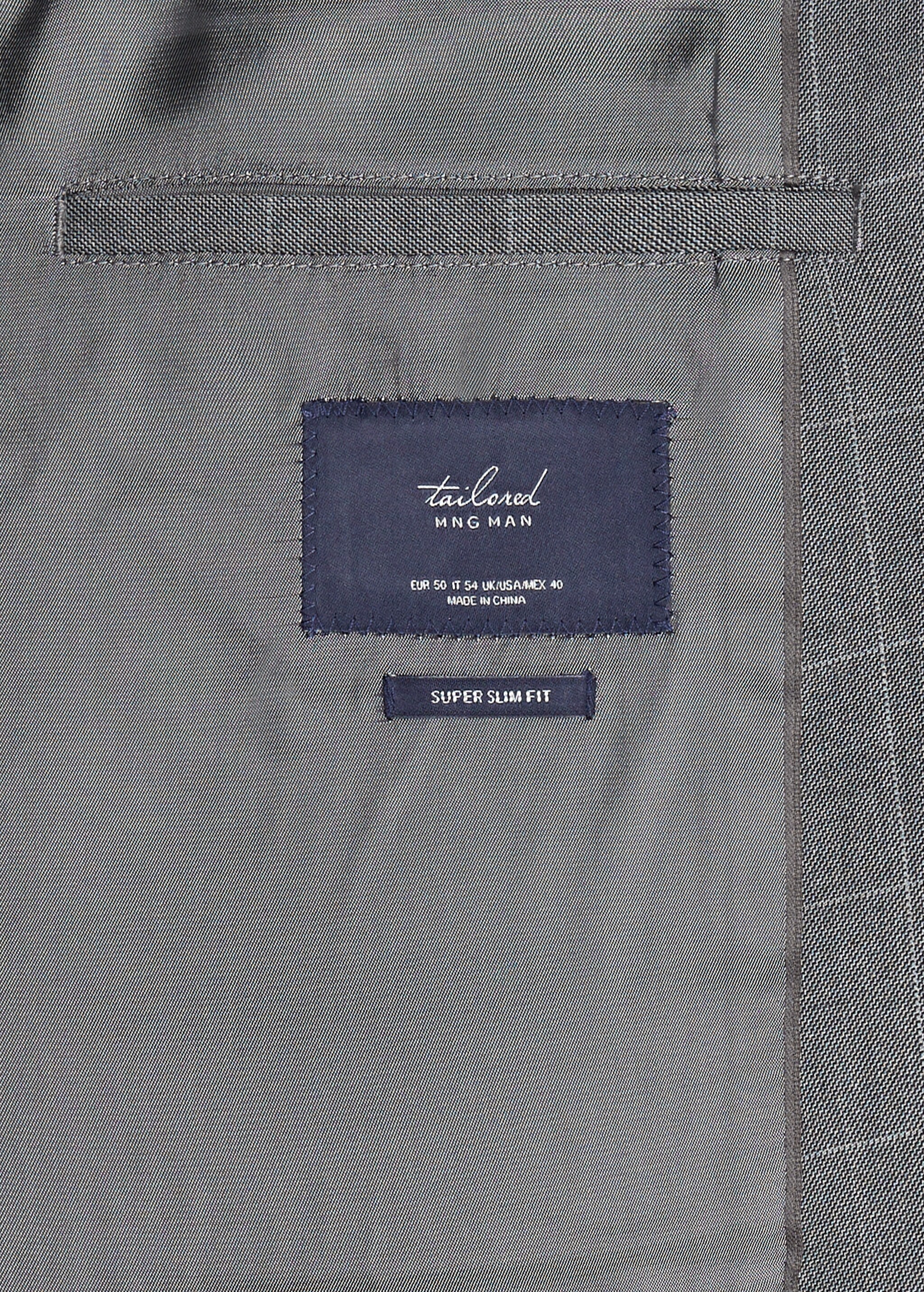 Americana traje super slim fit cuadros - Detalle del artículo 8