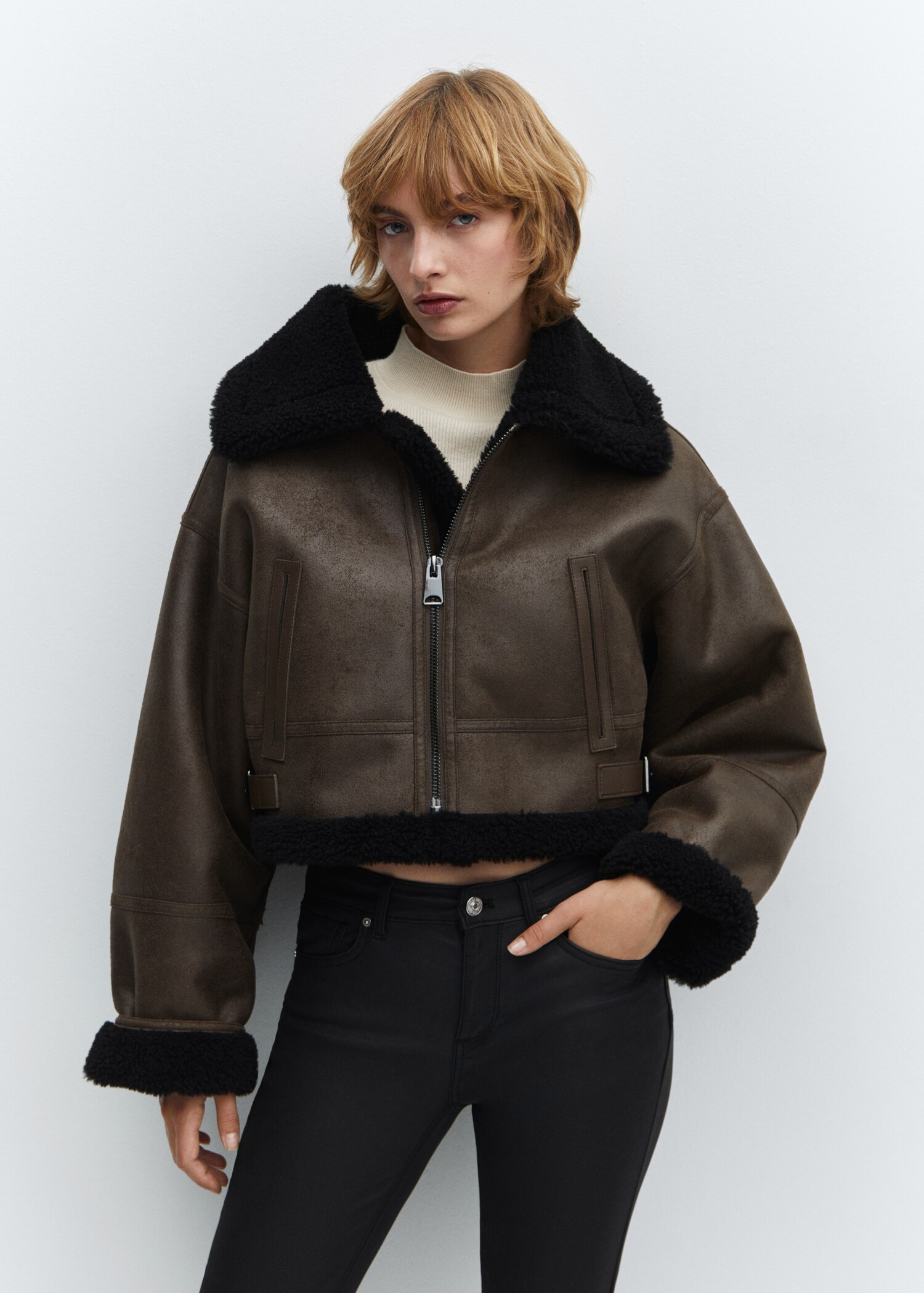 Gewachste Skinny-Push-Up-Jeans - Detail des Artikels 1