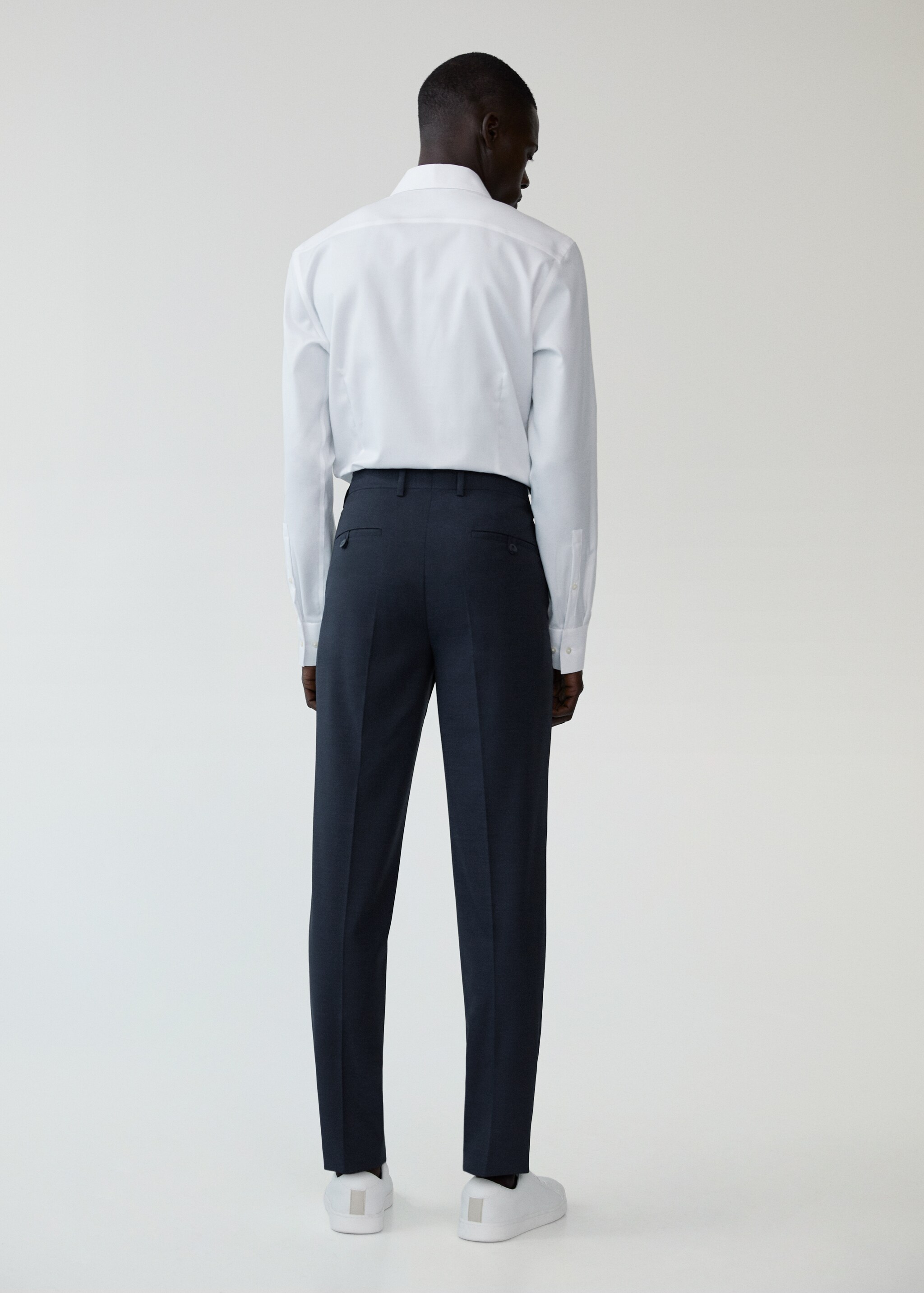 Pantalón traje slim fit lana - Reverso del artículo