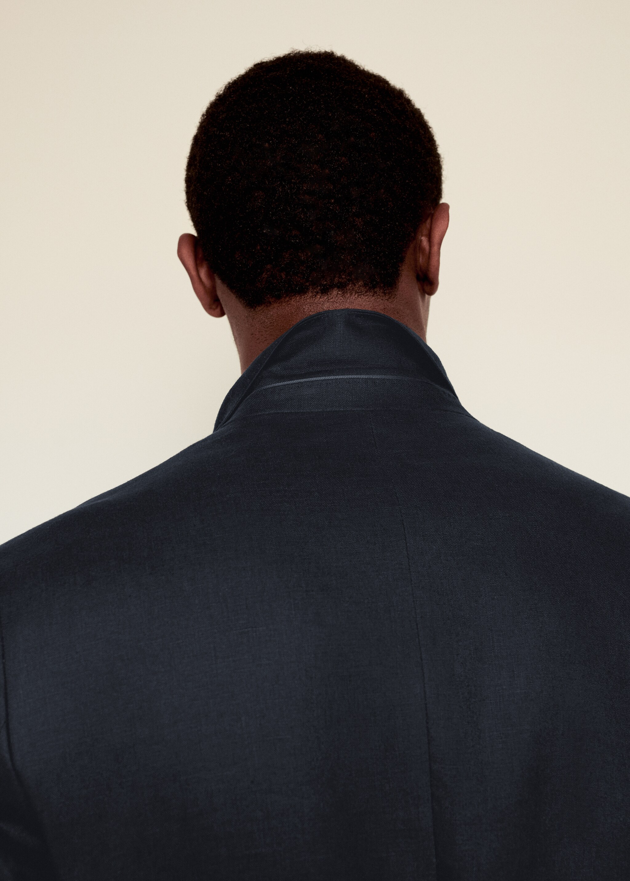 100% linen slim fit blazer - Details of the article 3