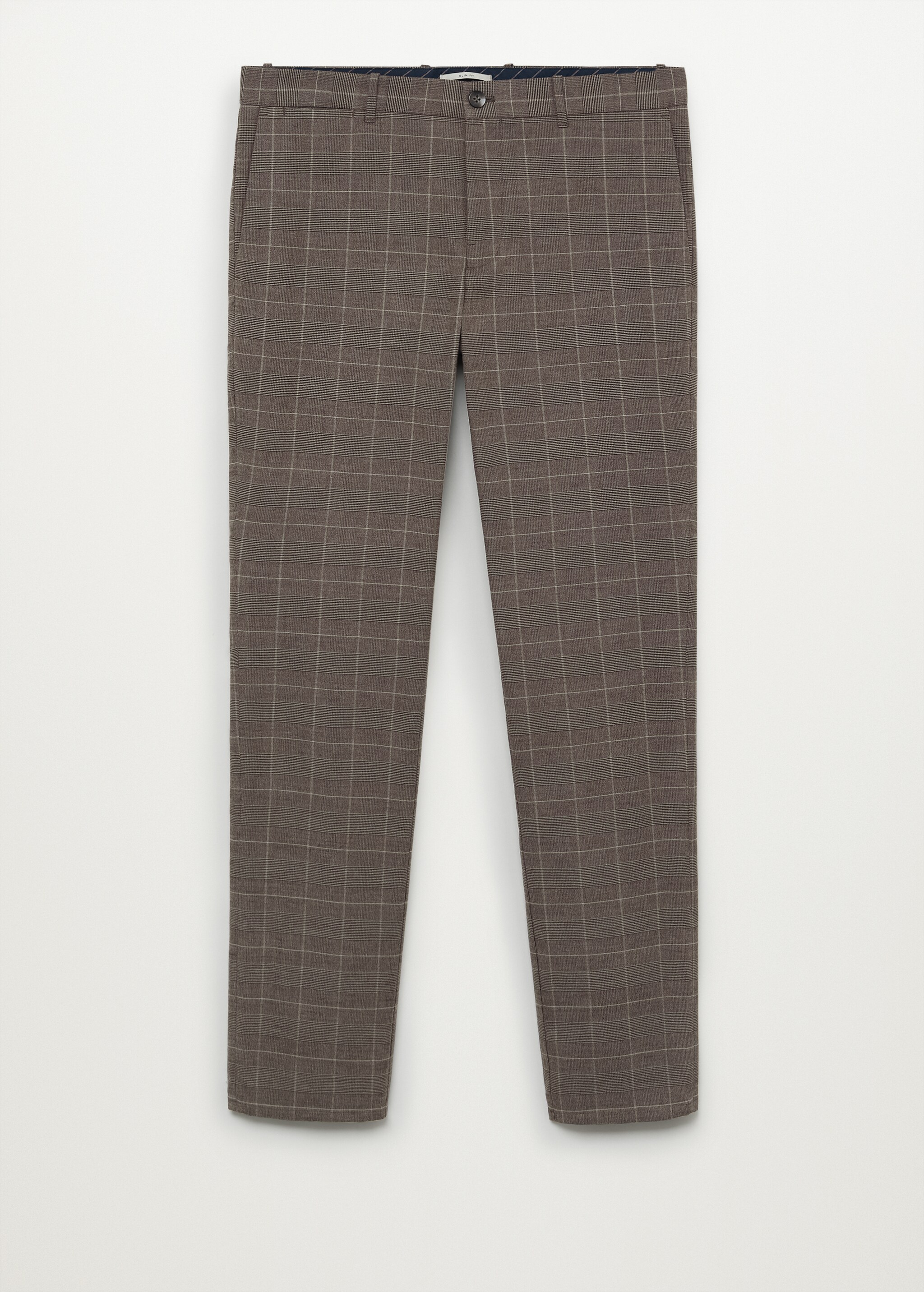 Pantalón slim fit algodón cuadros - Artículo sin modelo