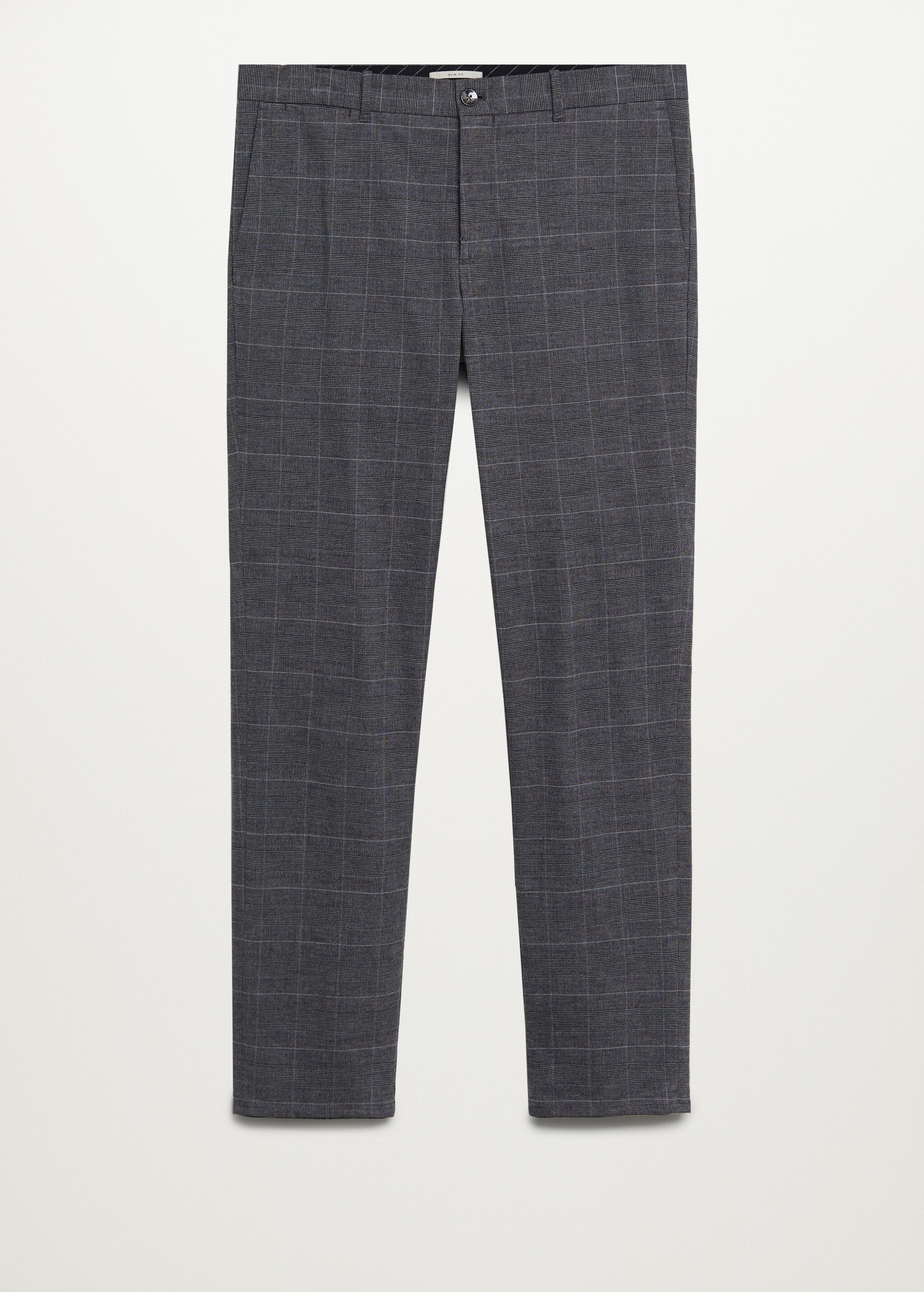 Pantalón slim fit algodón cuadros - Artículo sin modelo