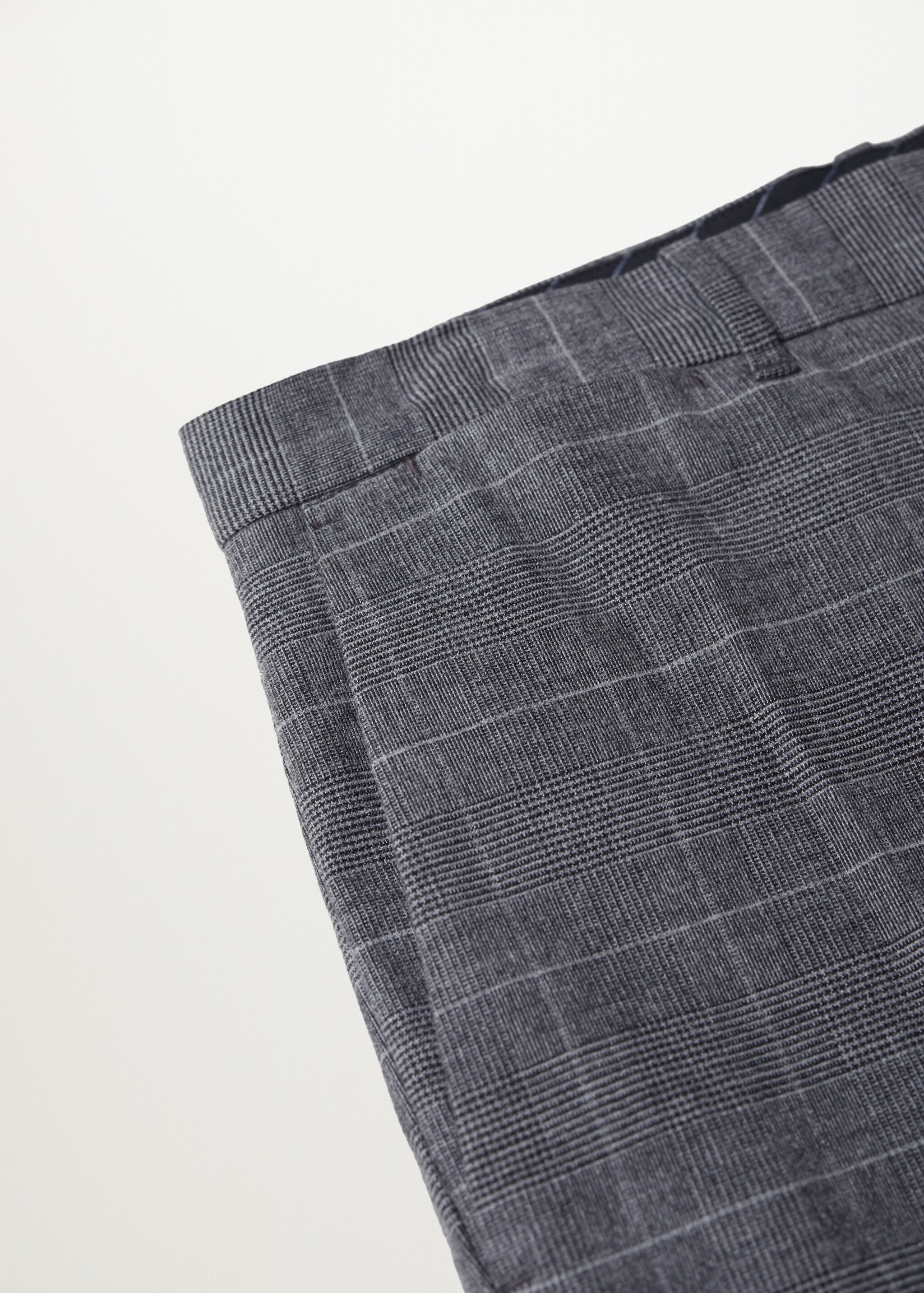 Pantalón slim fit algodón cuadros - Detalle del artículo 8