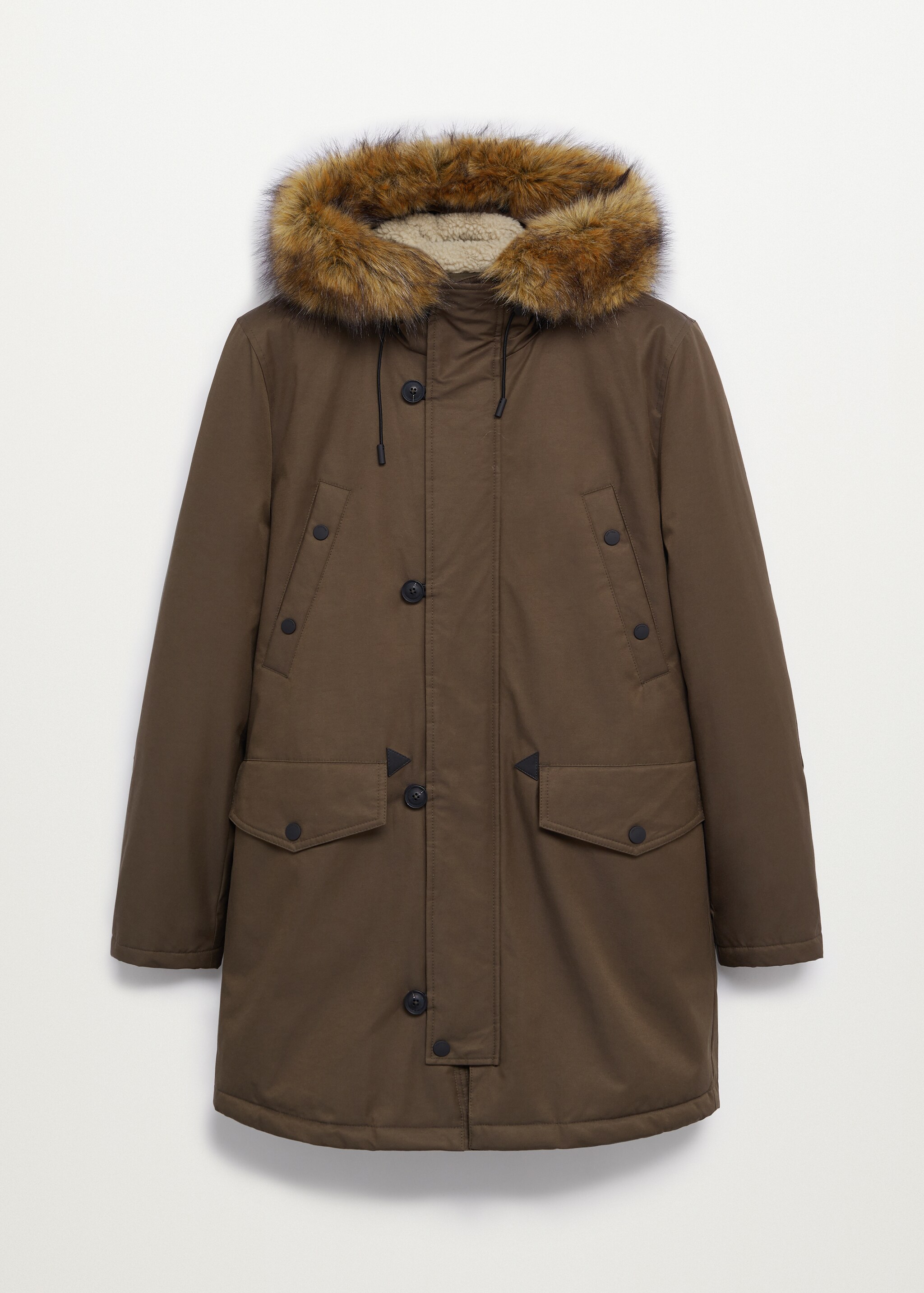 Parka impermeable capucha borreguito - Artículo sin modelo