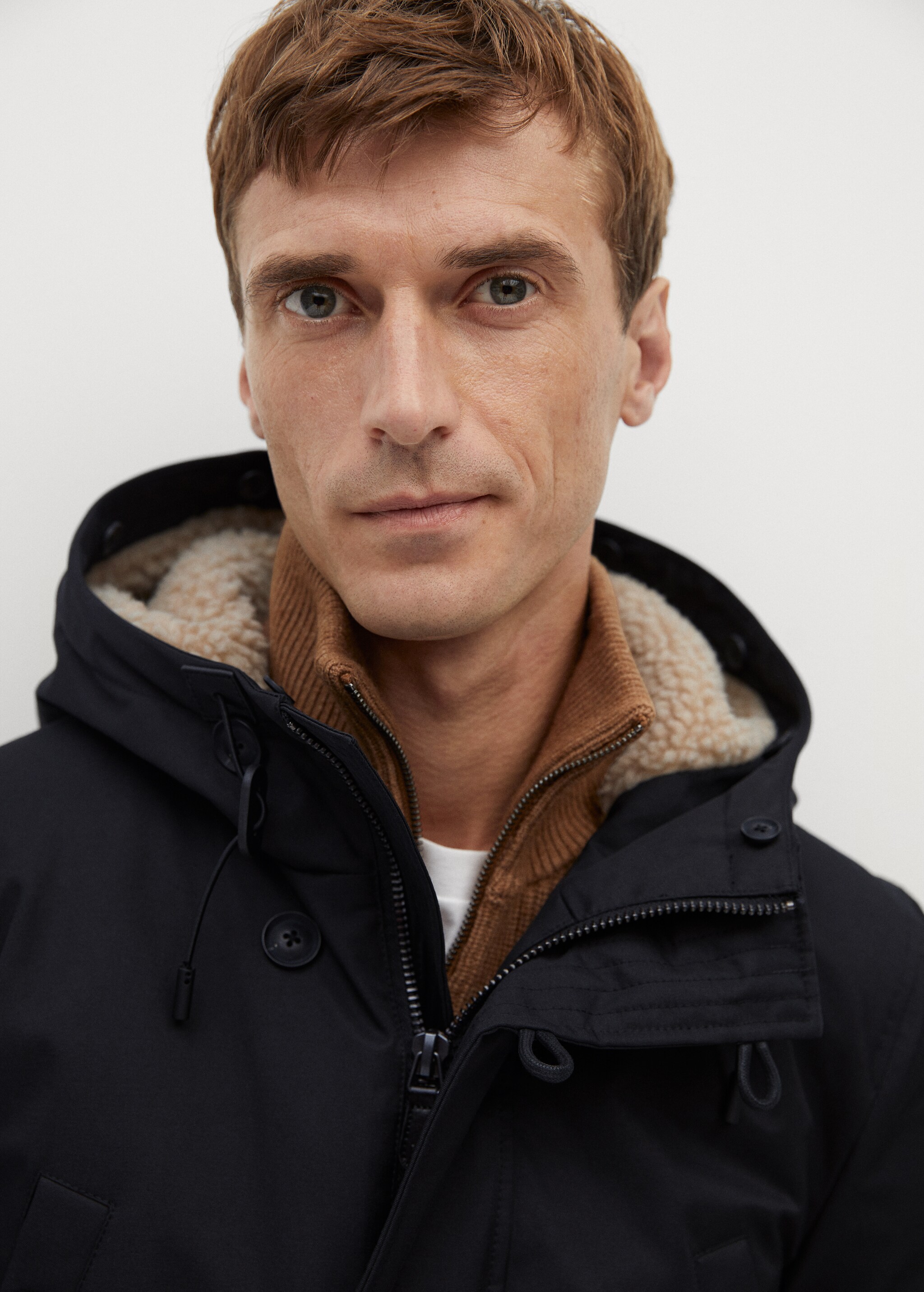 Parka impermeable capucha borreguito - Detalle del artículo 1