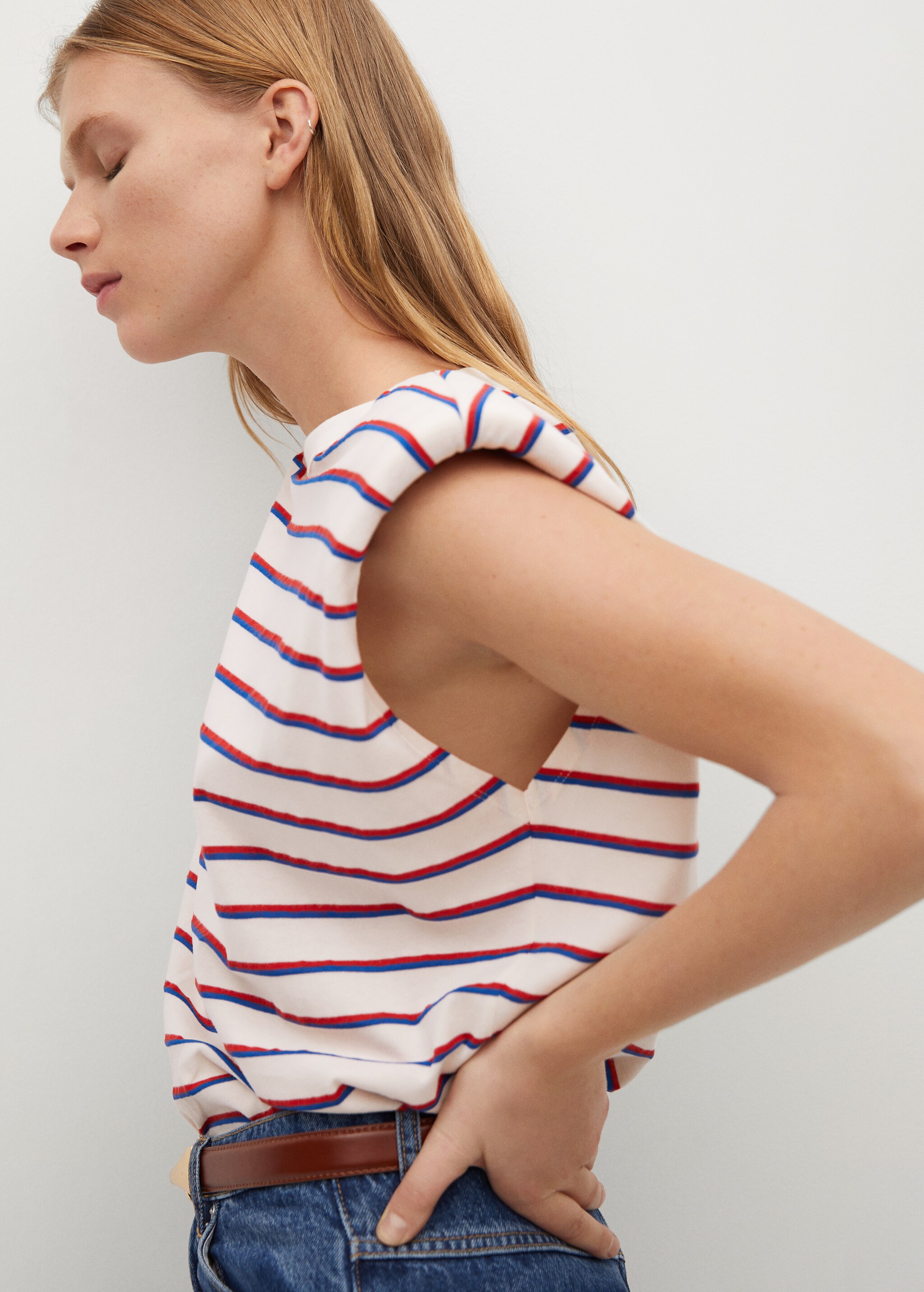 Camiseta rayas hombreras - Detalle del artículo 2