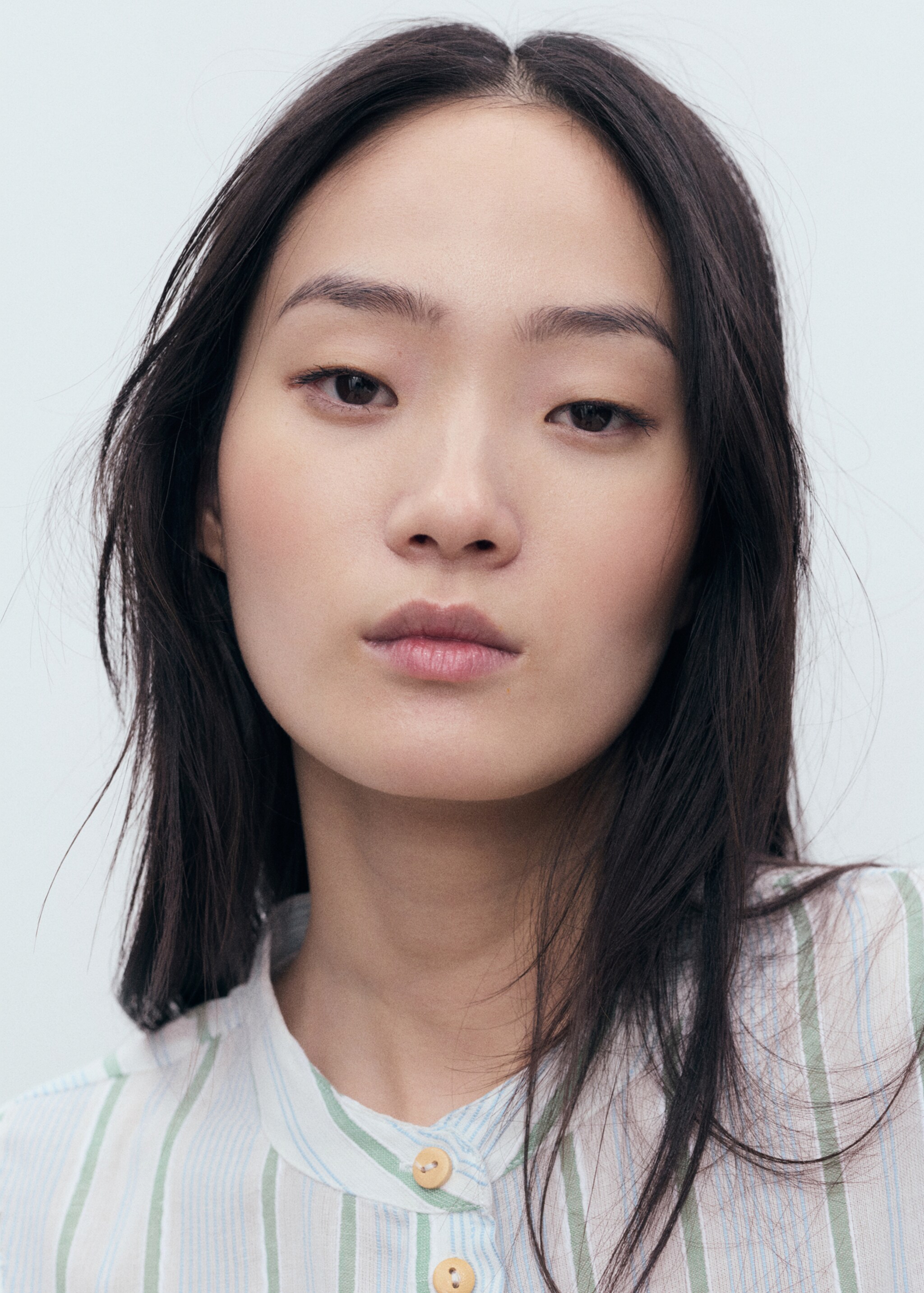 Chemise imprimée rayures - Détail de l'article 1, Bleu. Ref: 87108646-00.