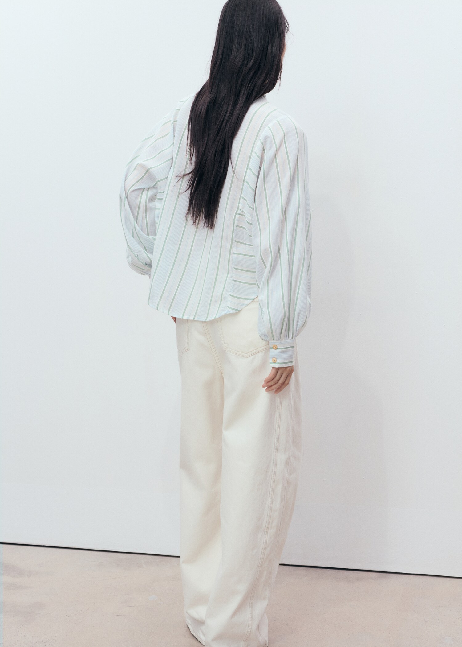 Chemise imprimée rayures - Verso de l’article