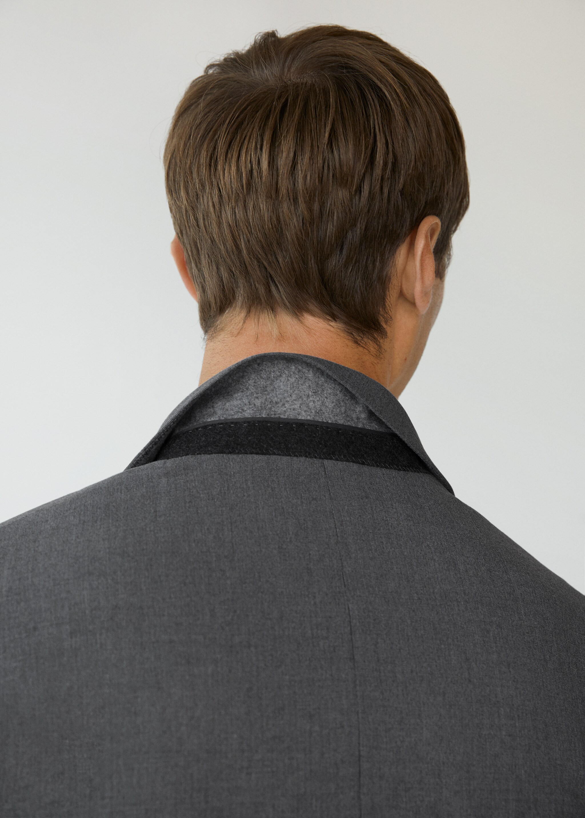Mikrostrukturált slim fit öltönyzakó - A termék adatai 4