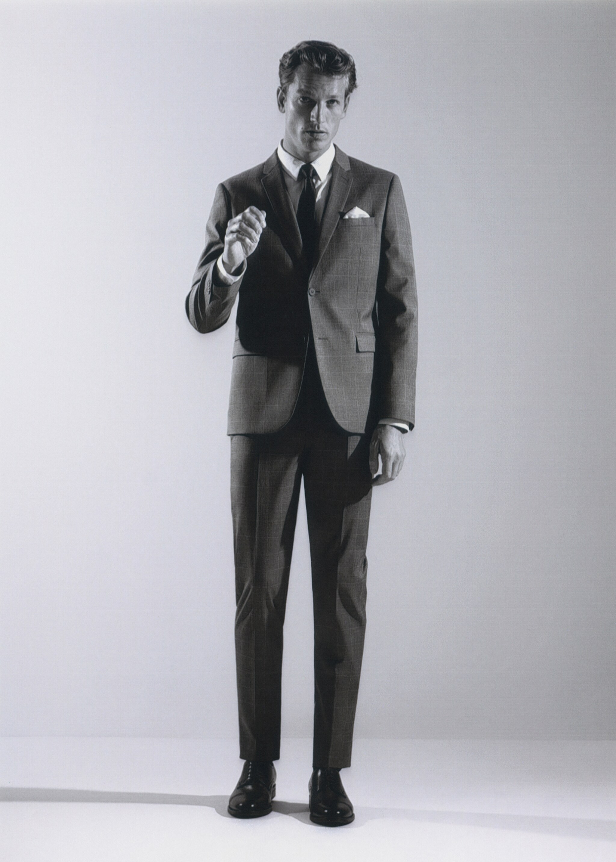 Pantalón traje super slim fit cuadros - Detalle del artículo 5