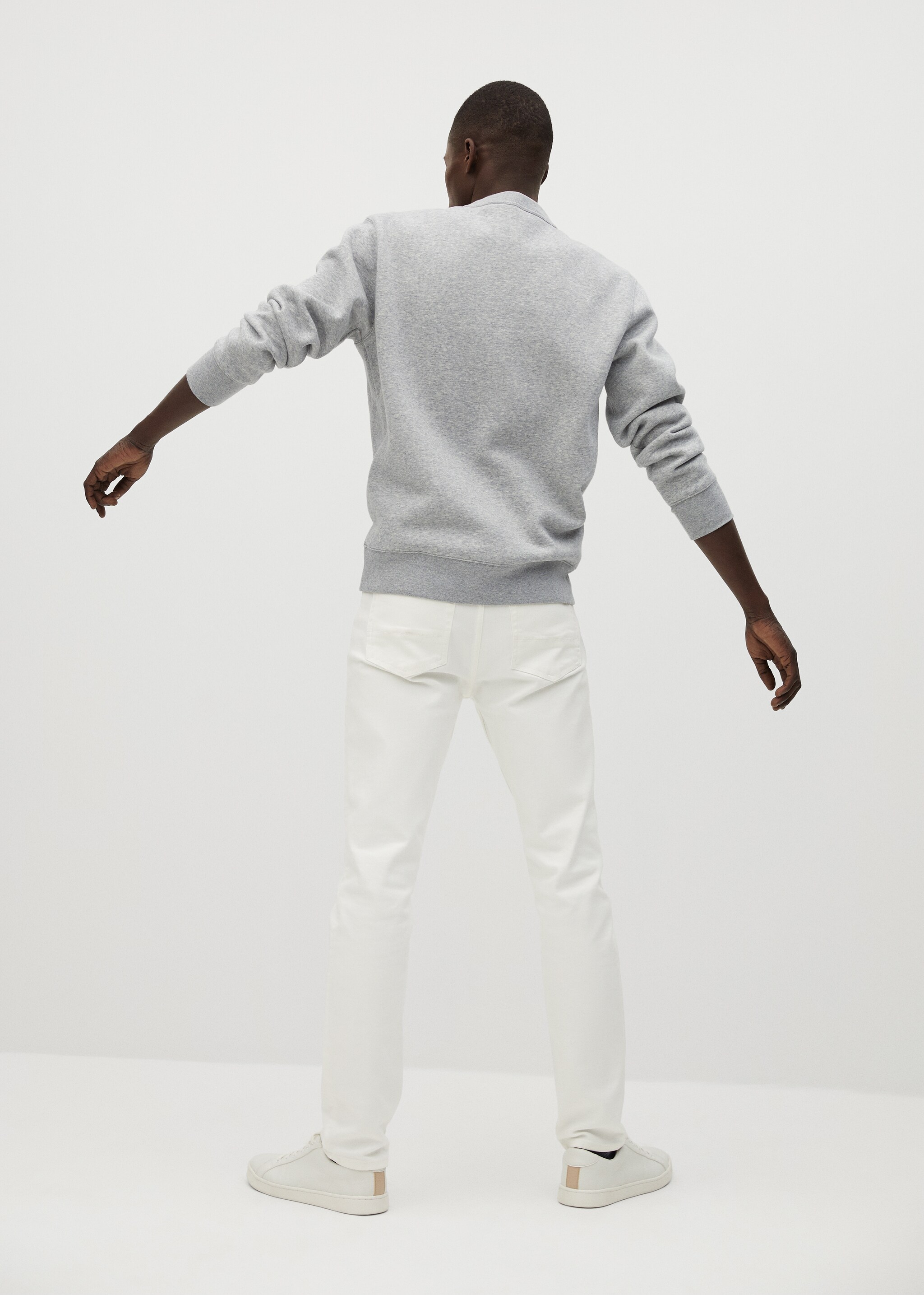 Plush cotton sweatshirt - Reverse of the article