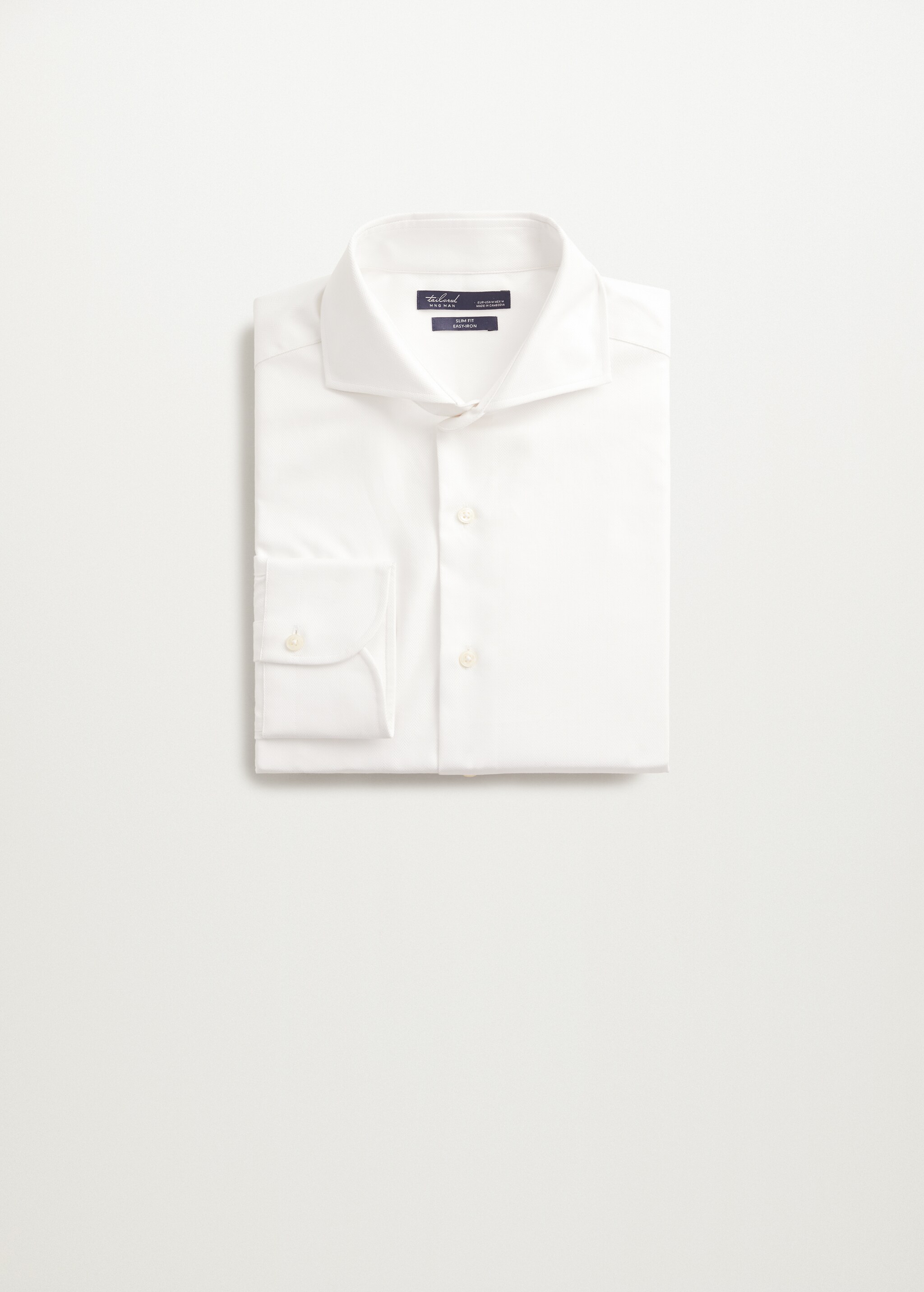 Slim fit cotton suit shirt - Article without model