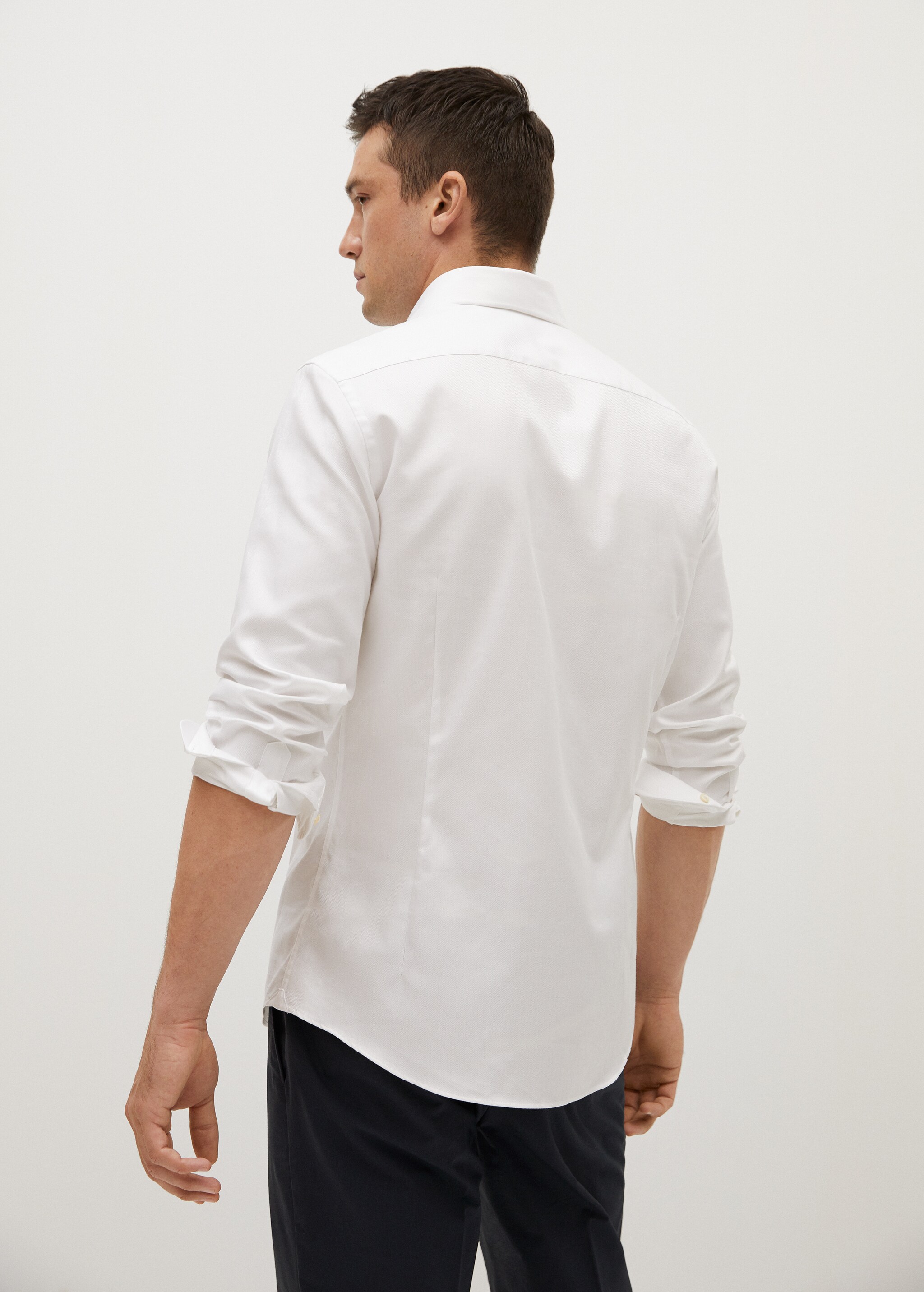Slim fit cotton suit shirt - Reverse of the article