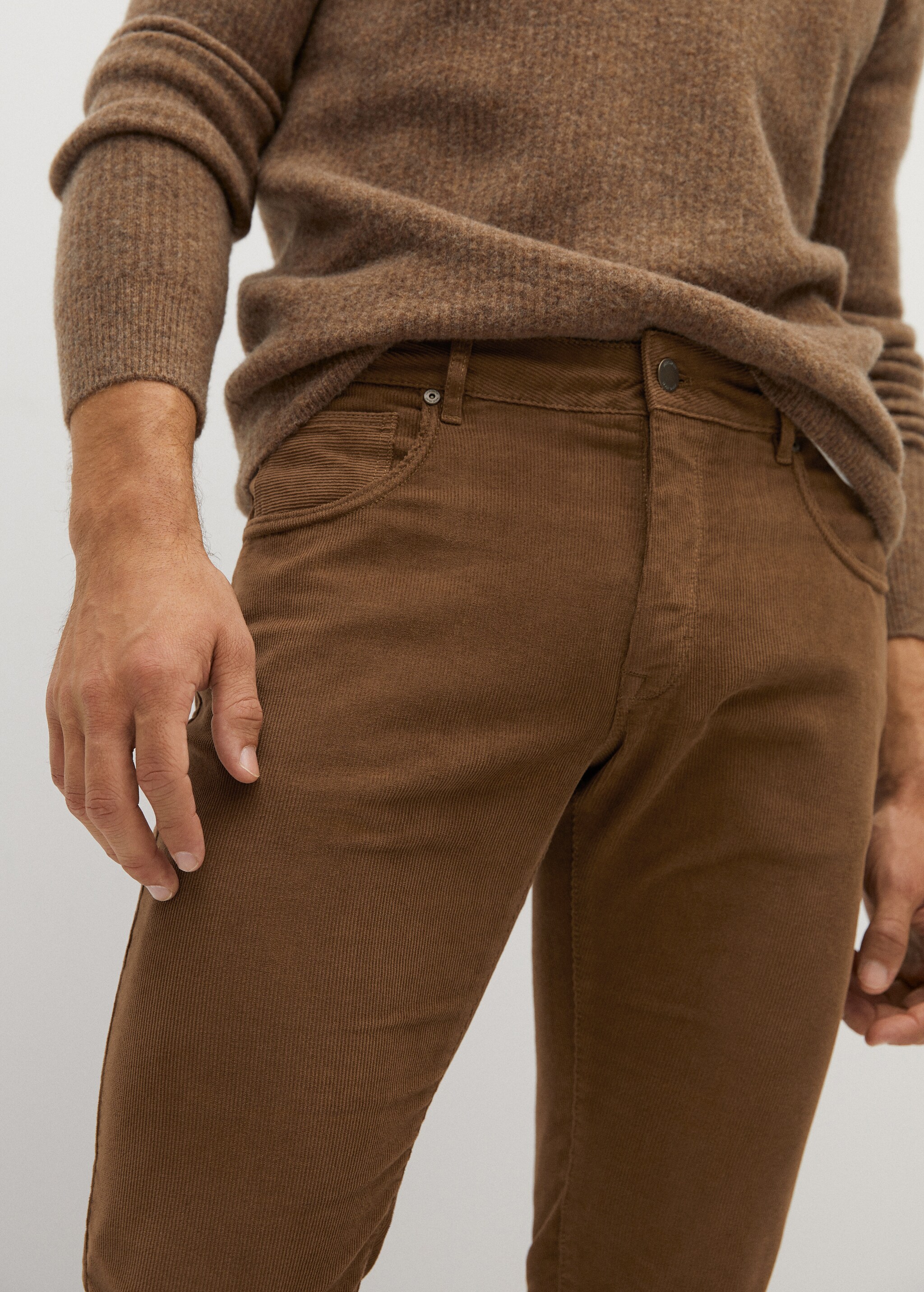 Pantalón tejanero slim fit pana - Detalle del artículo 1