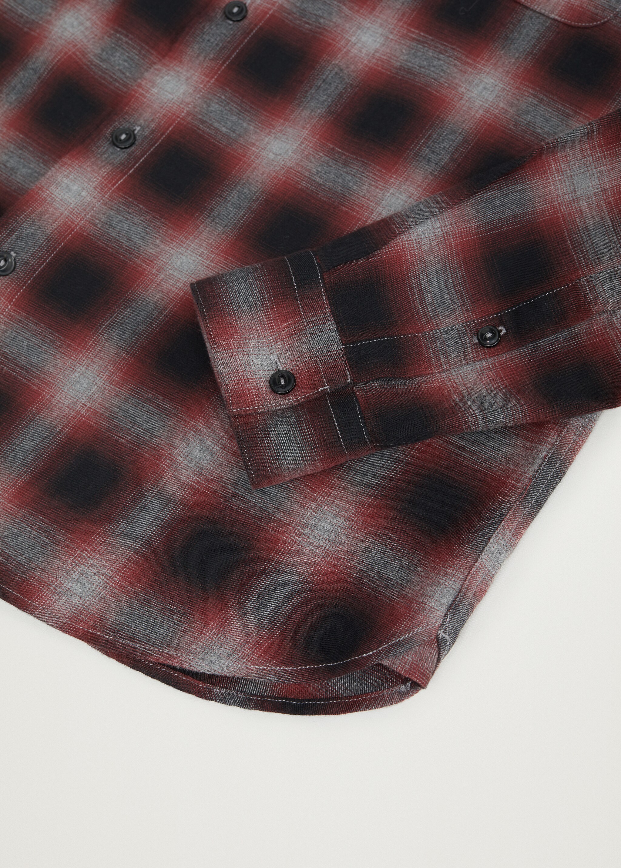 Camisa regular fit franela cuadros - Detalle del artículo 7