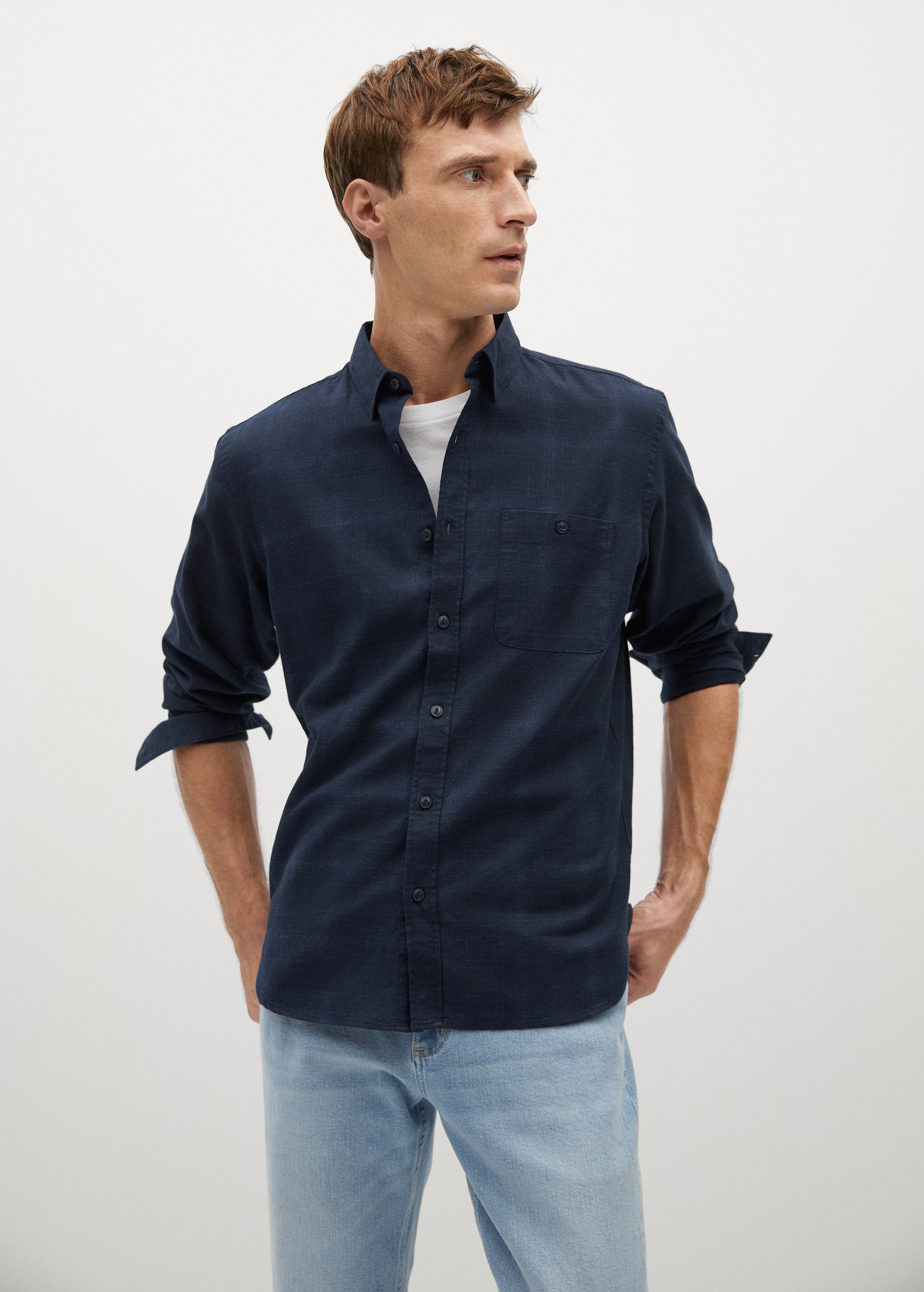 Košile regular fit bavlněná kostkovaná - Detail zboží 2