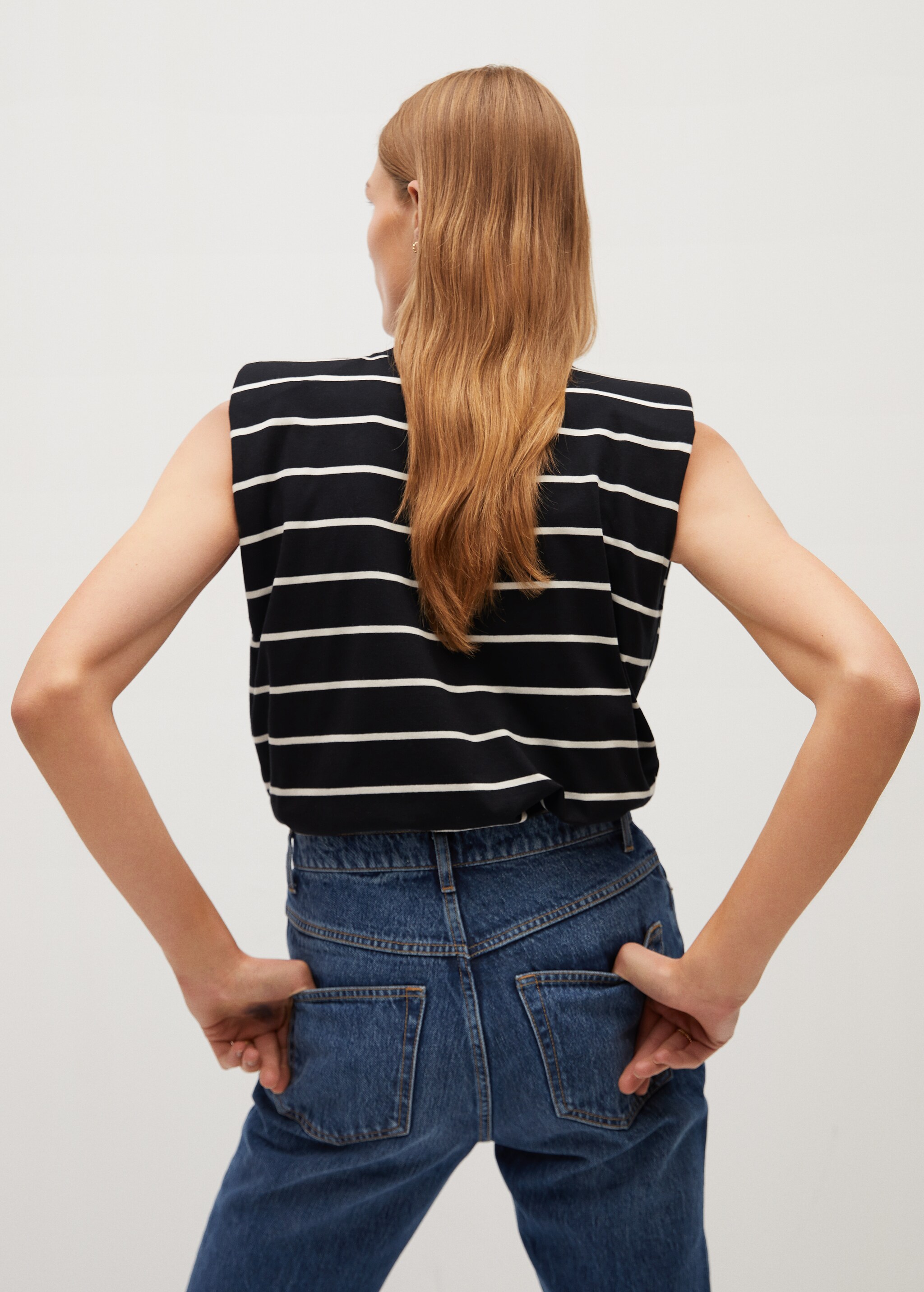  Camiseta hombreras algodón orgánico - Reverso del artículo