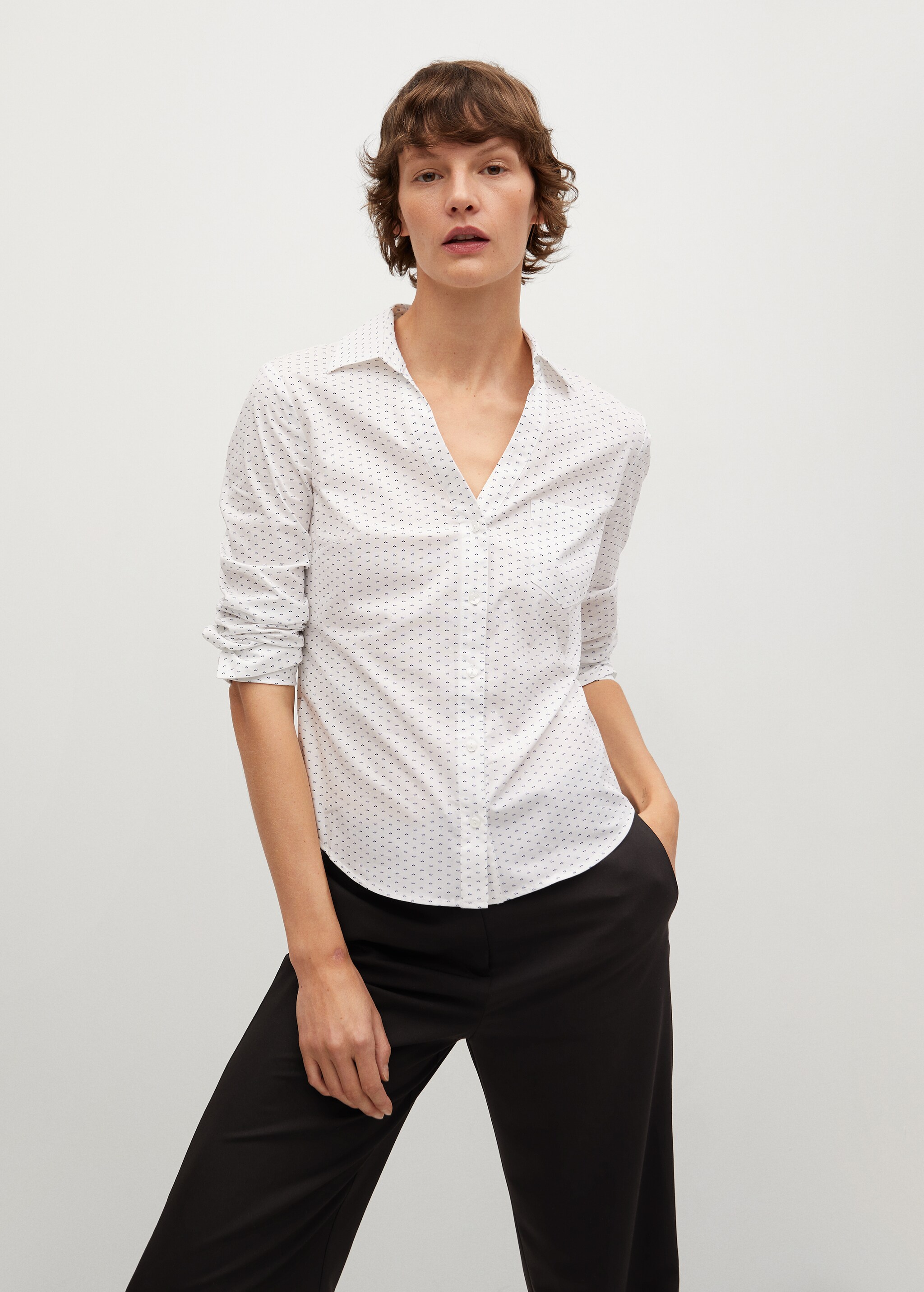 Micro print shirt - Medium plane