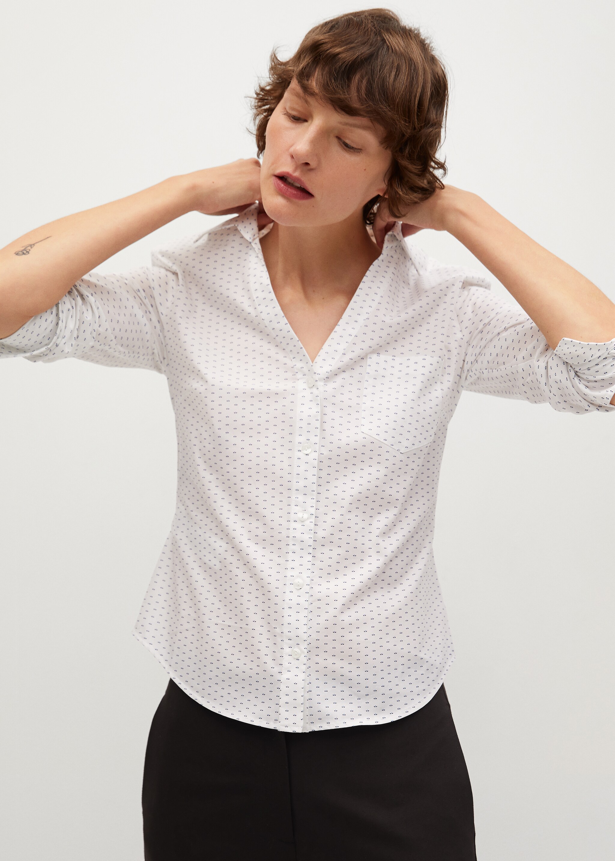 Micro print shirt - Details of the article 1