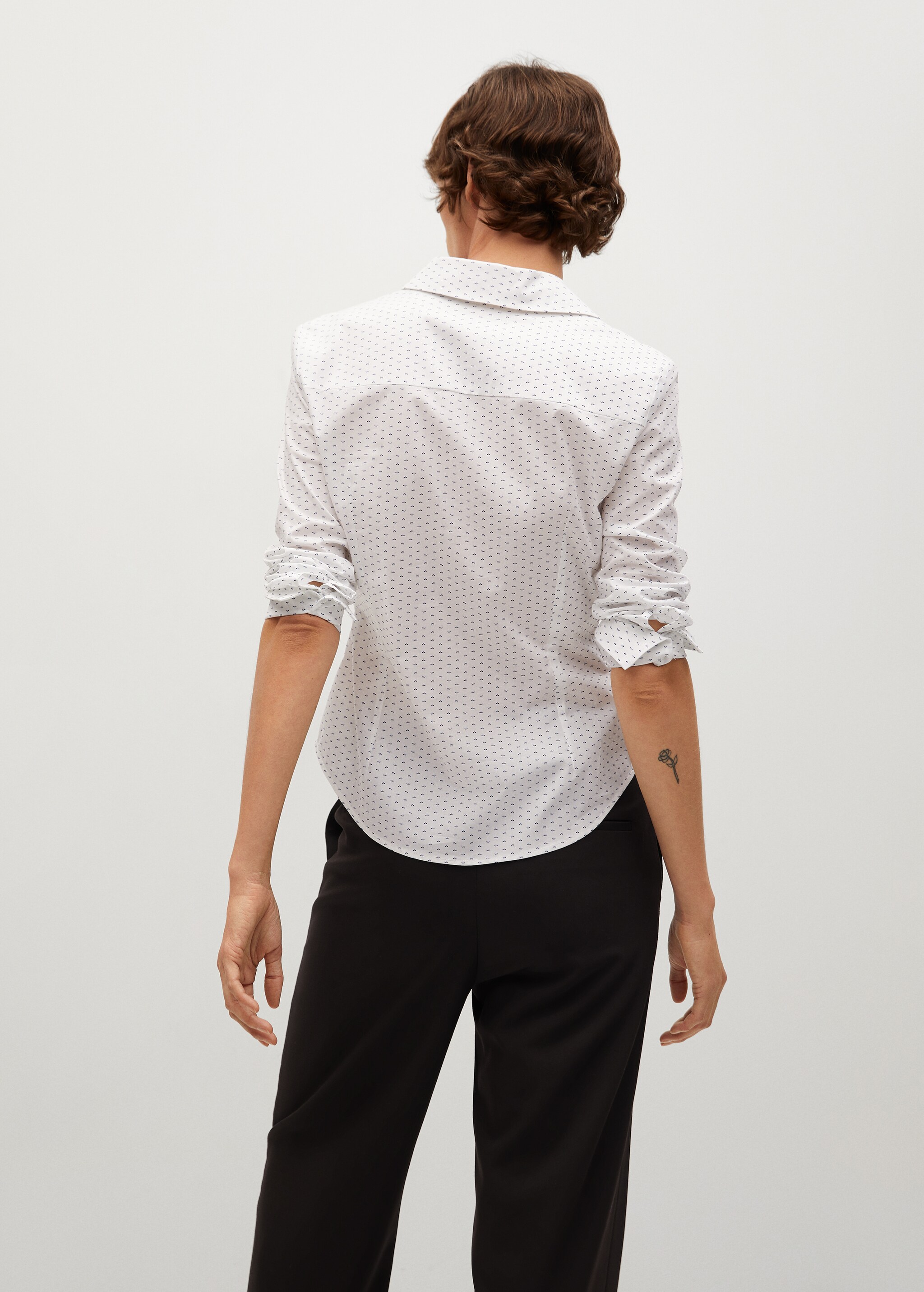 Micro print shirt - Reverse of the article