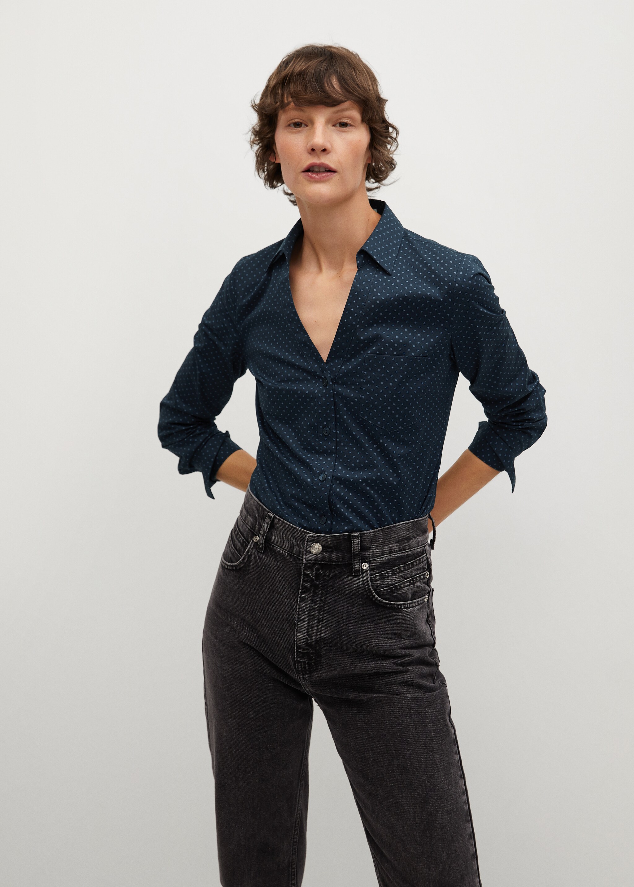 Micro print shirt - Medium plane