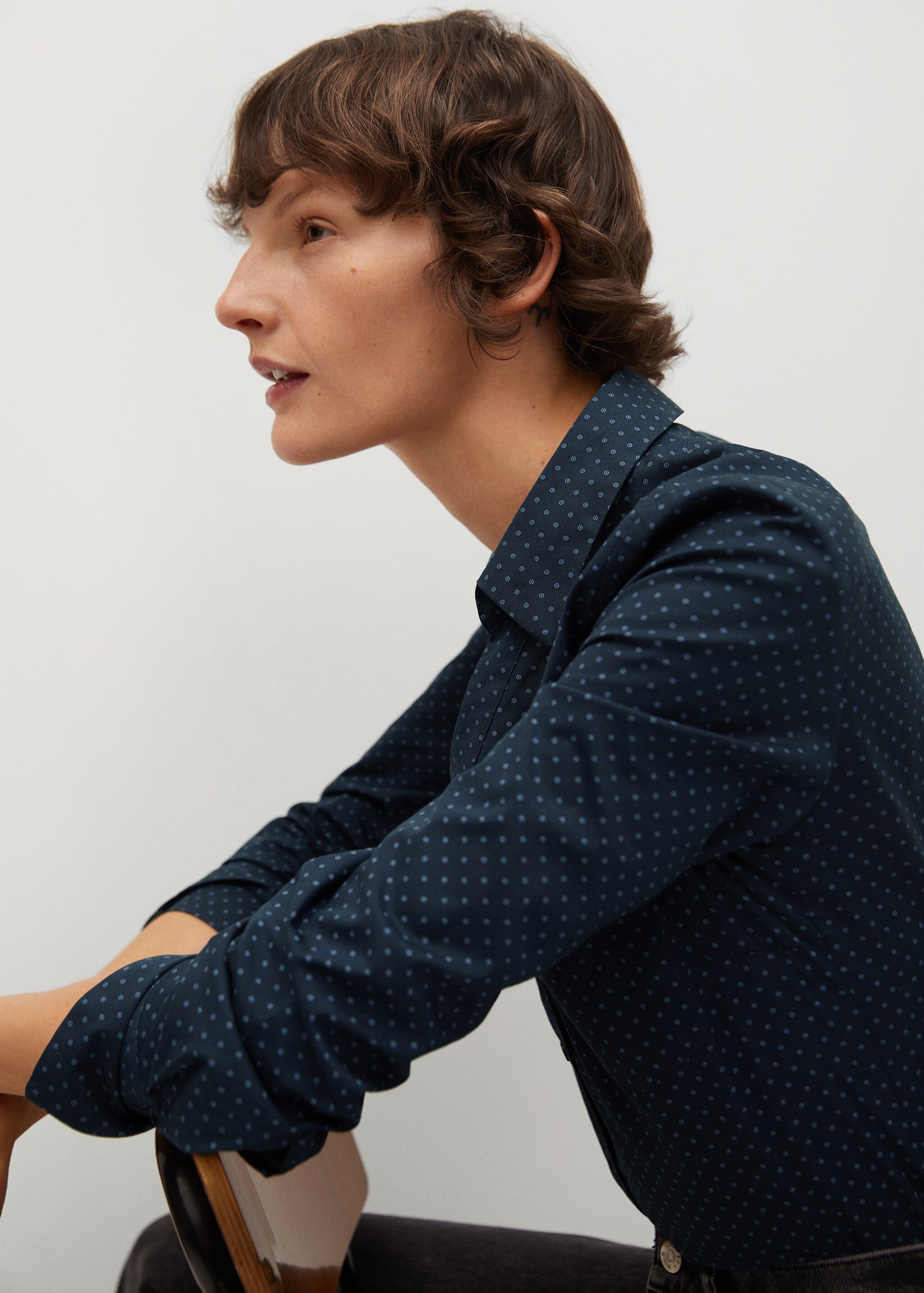 Micro print shirt - Details of the article 1