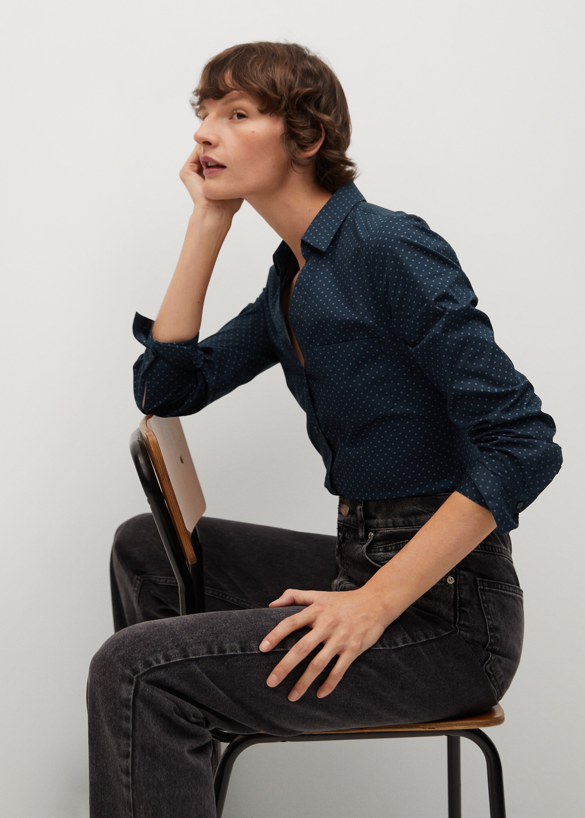 Micro print shirt - Details of the article 2