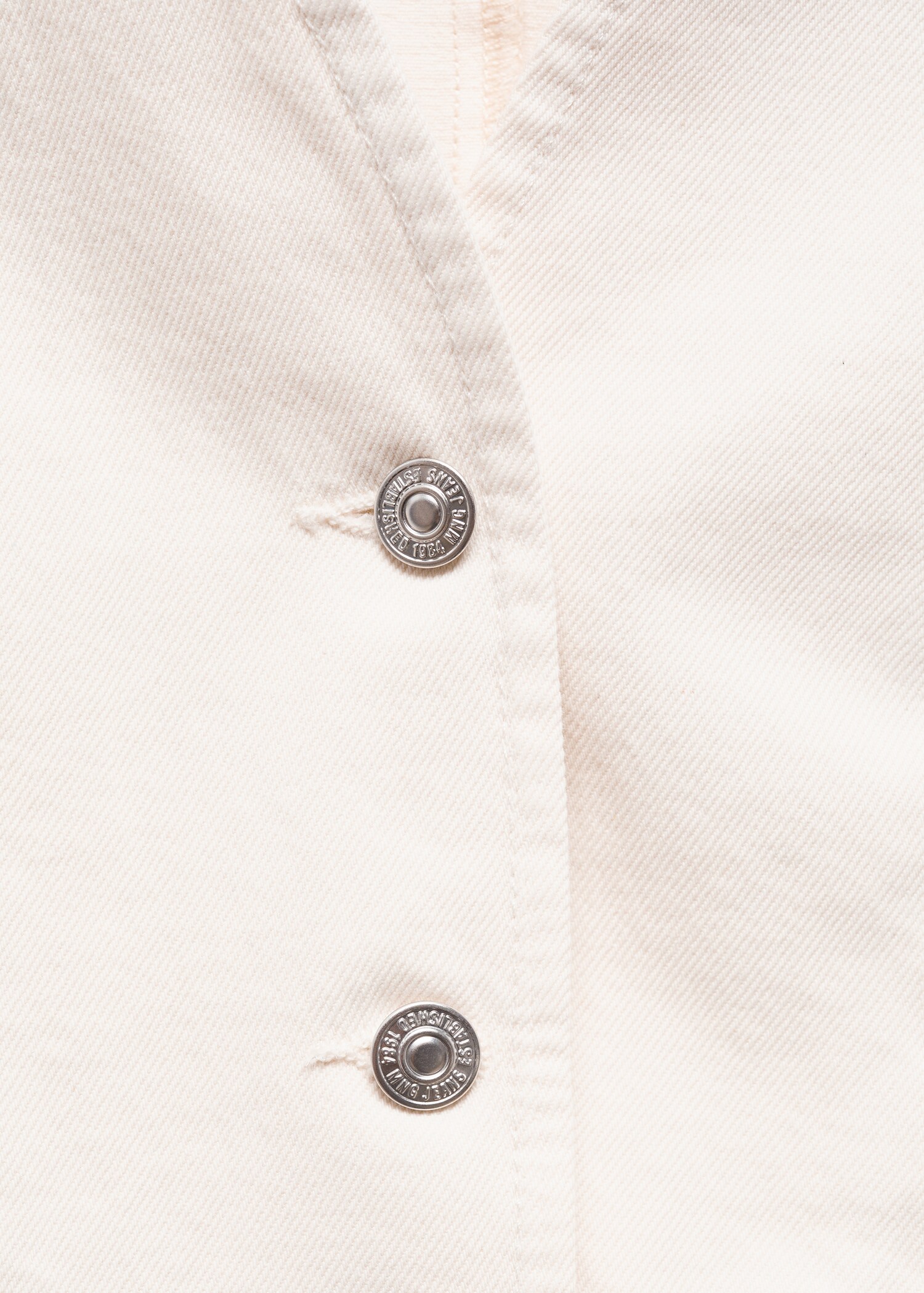 Buttoned denim vest - Details of the article 8