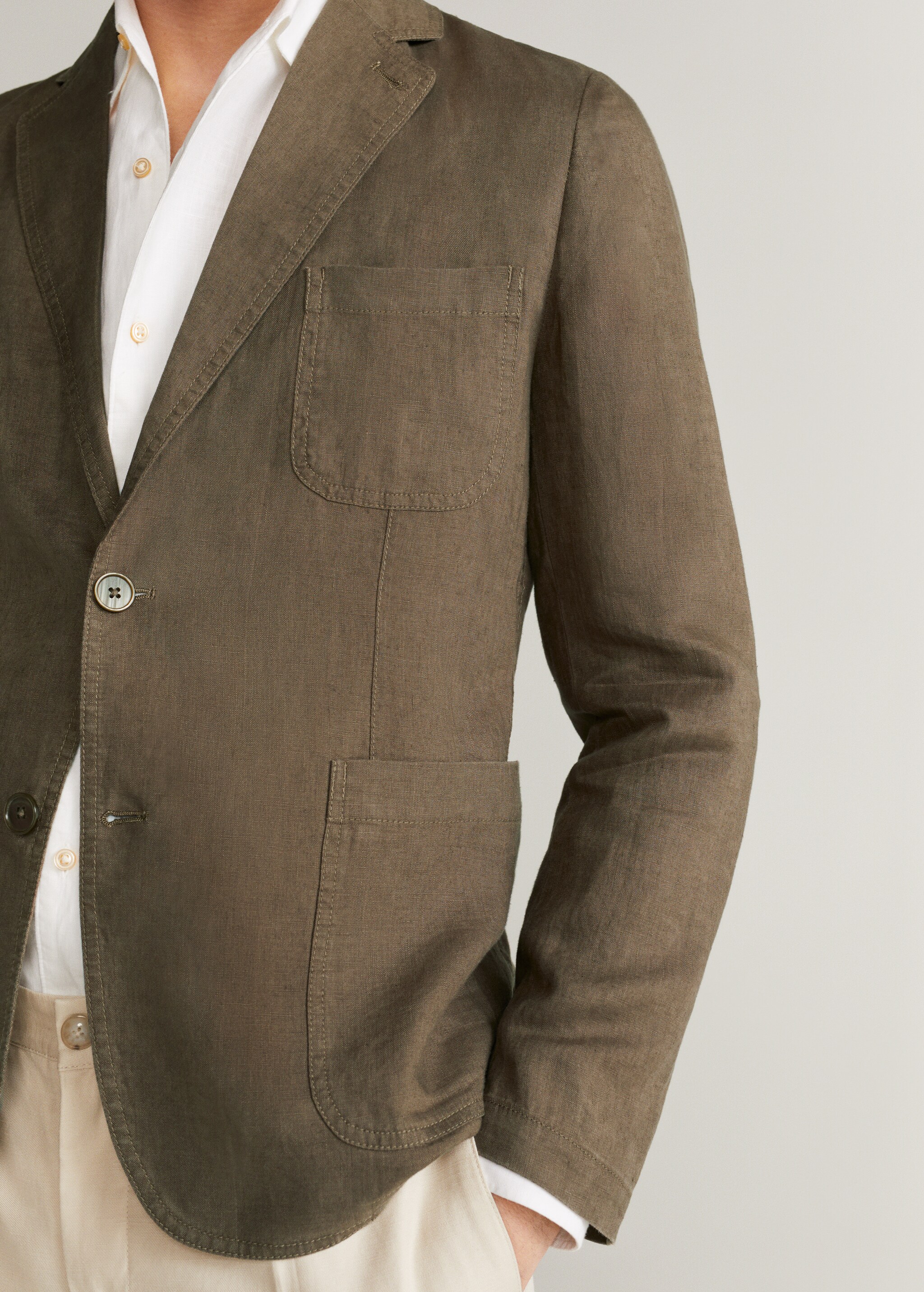 Americana slim fit 100% lino - Detalle del artículo 1