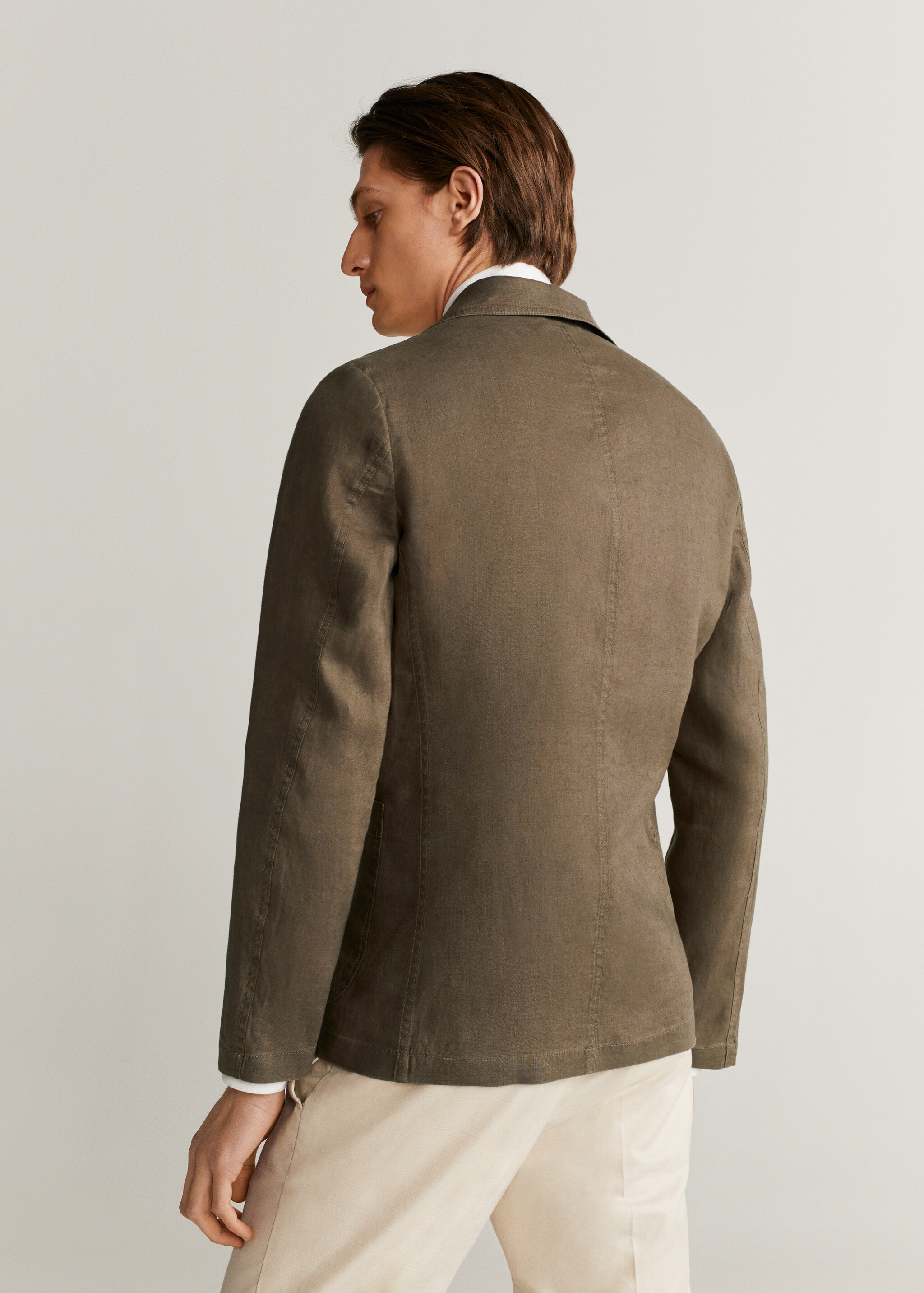 Americana slim fit 100% lino - Reverso del artículo