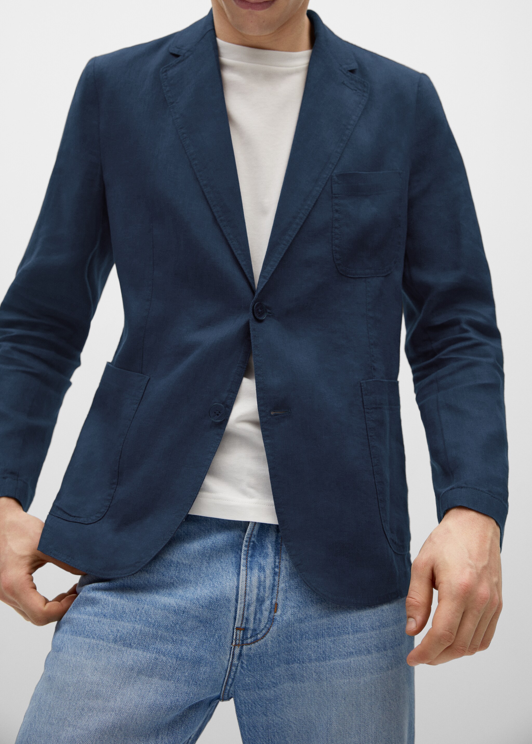 Americana slim fit 100% lino - Detalle del artículo 1