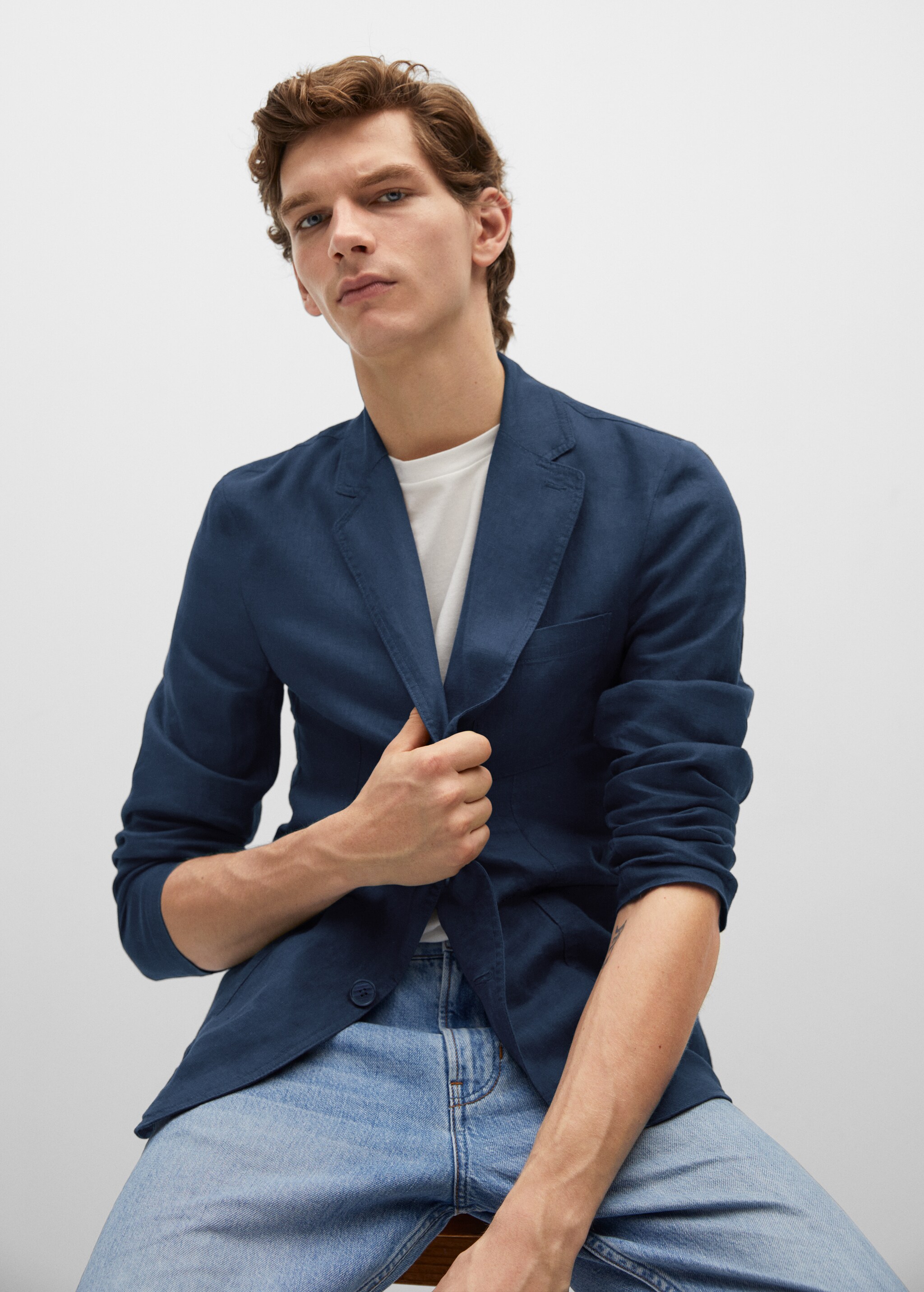 Americana slim fit 100% lino - Detalle del artículo 2
