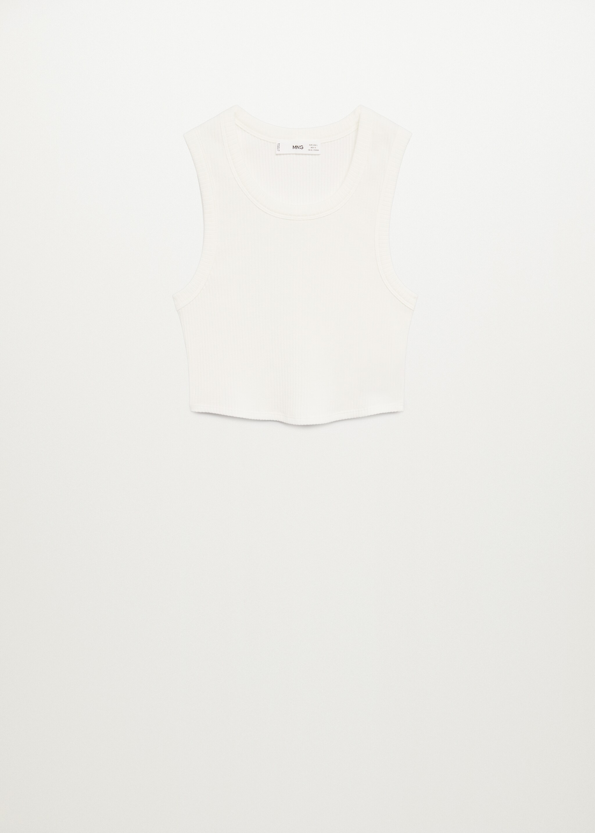 Ribbed crop top - Article without model