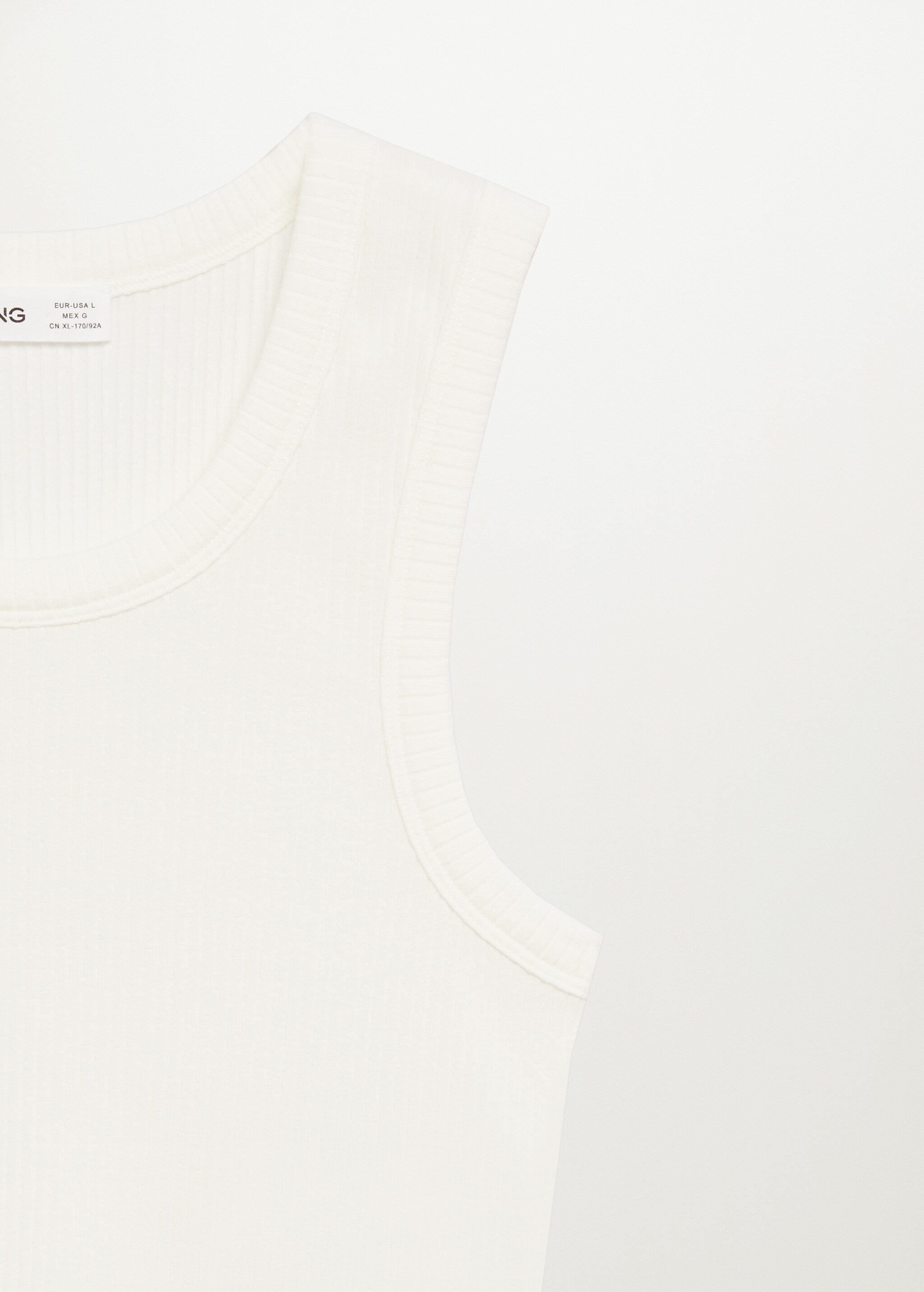 Ribbed crop top - Details of the article 8