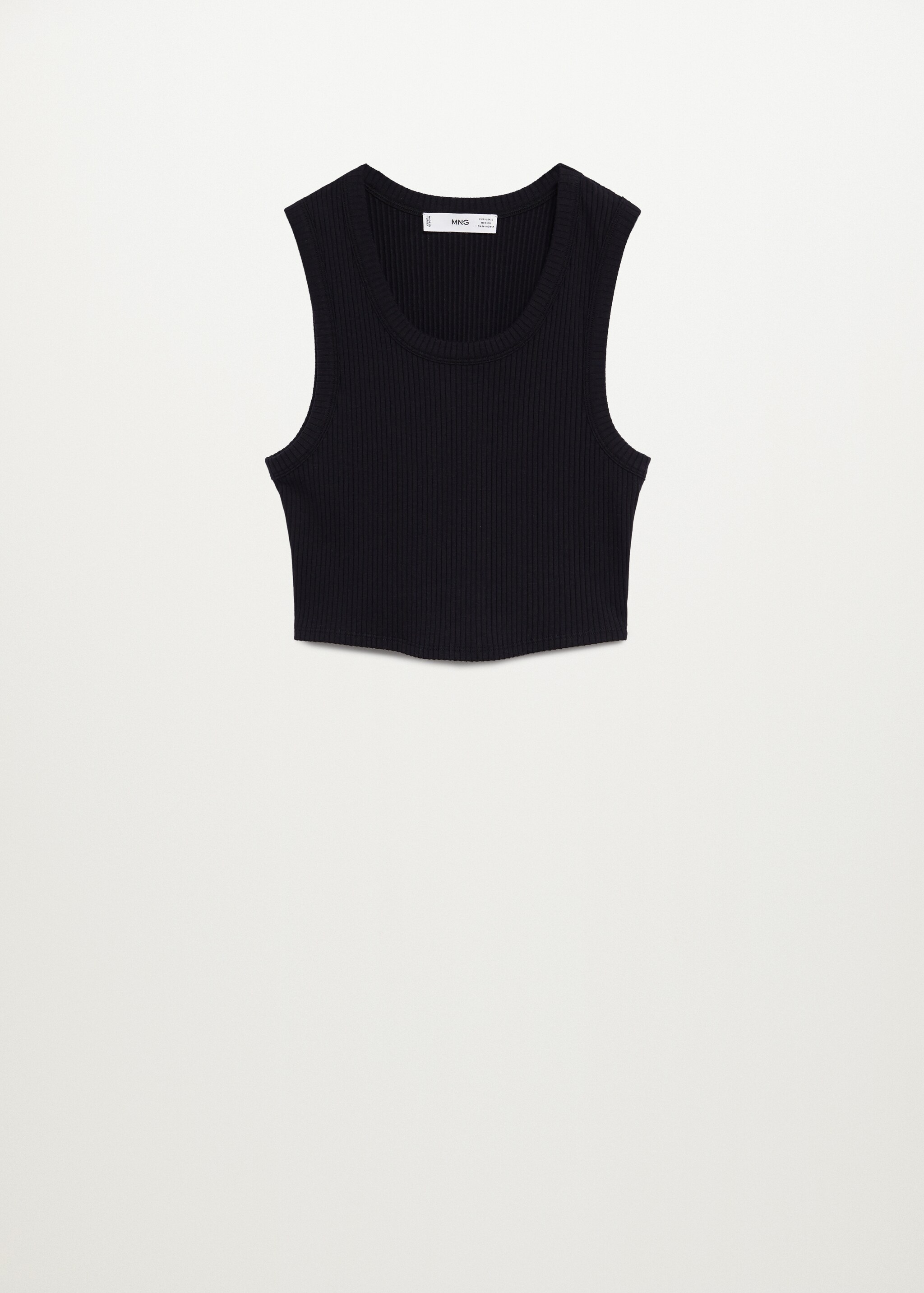Žebrované crop top - Zboží bez modelu
