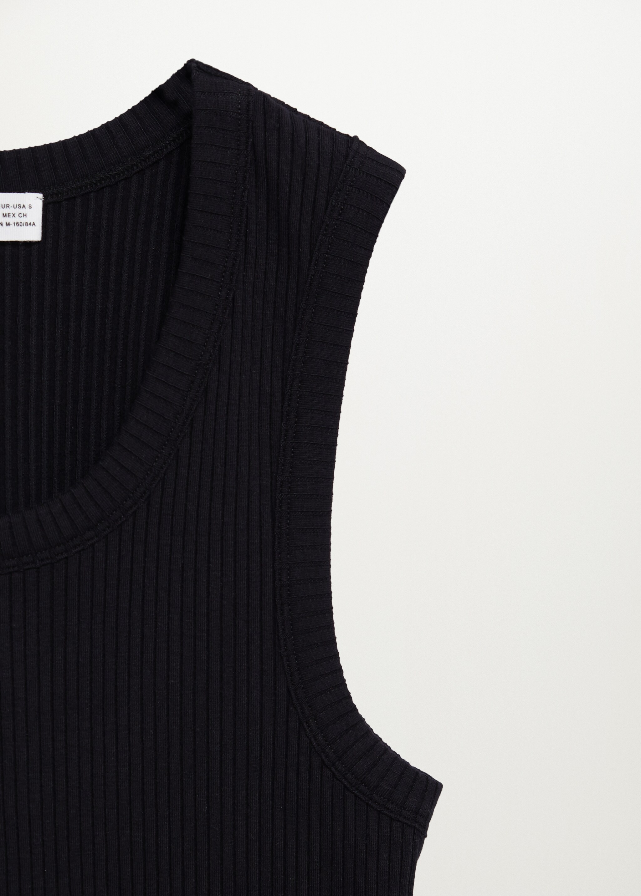 Žebrované crop top - Detail zboží 8