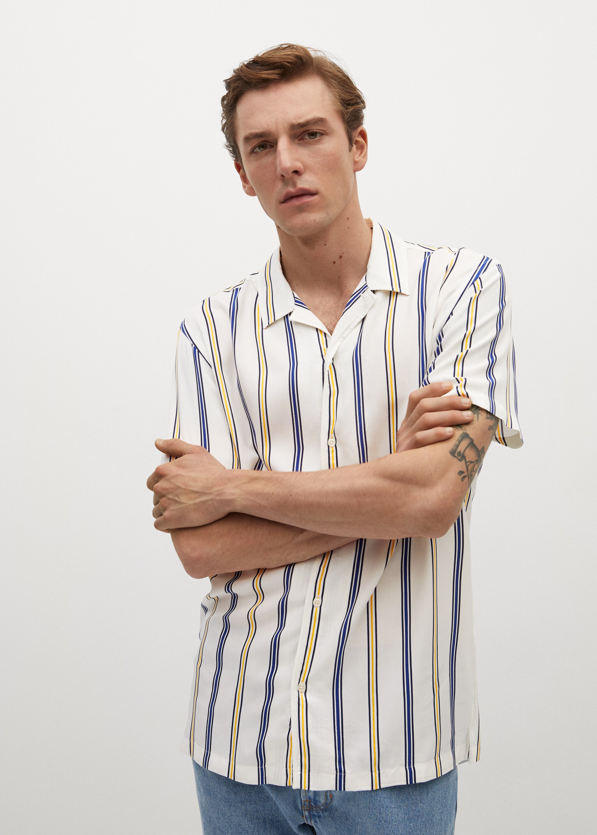 Camisa fluida rayas - Plano medio