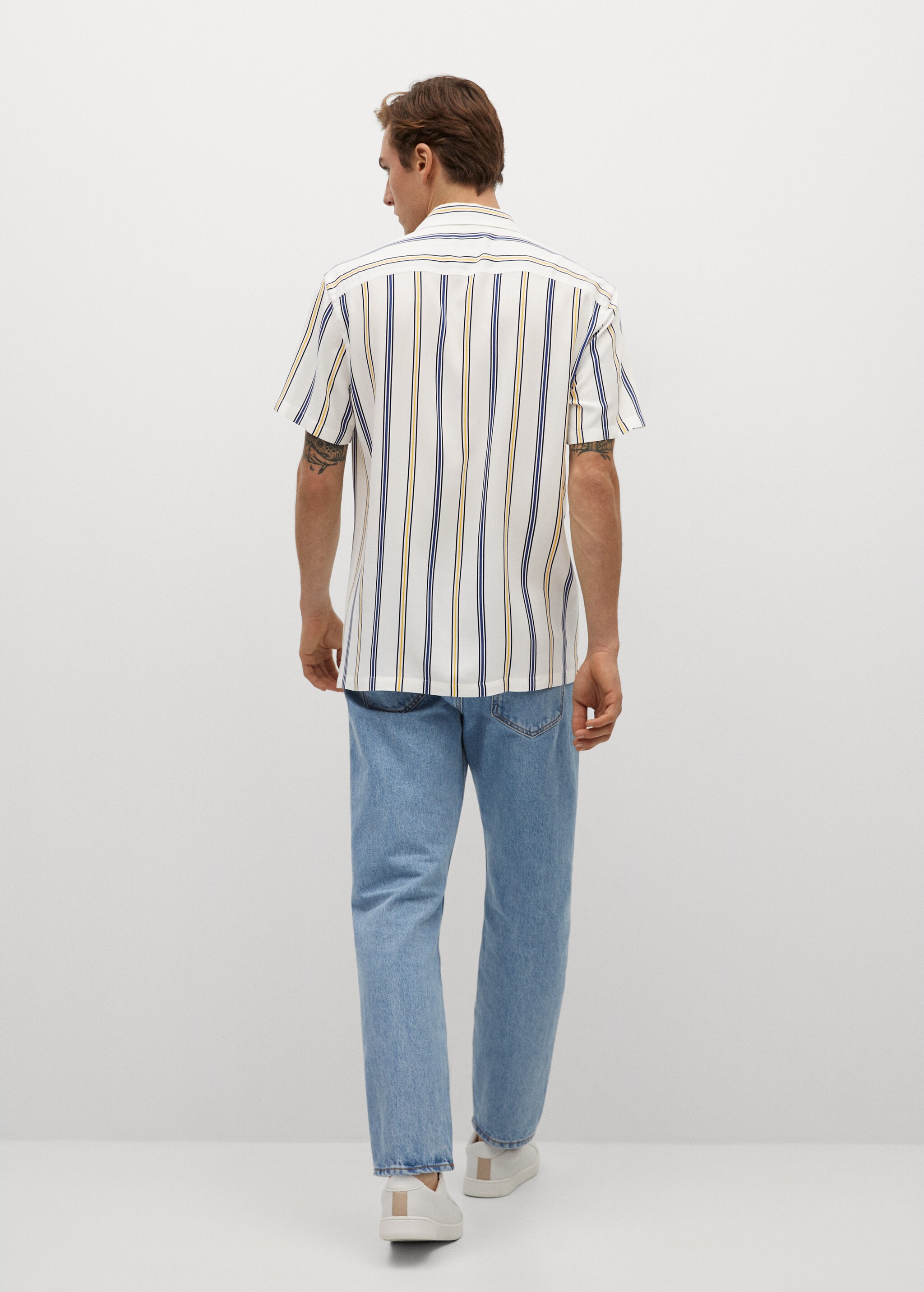 Camisa fluida rayas - Reverso del artículo