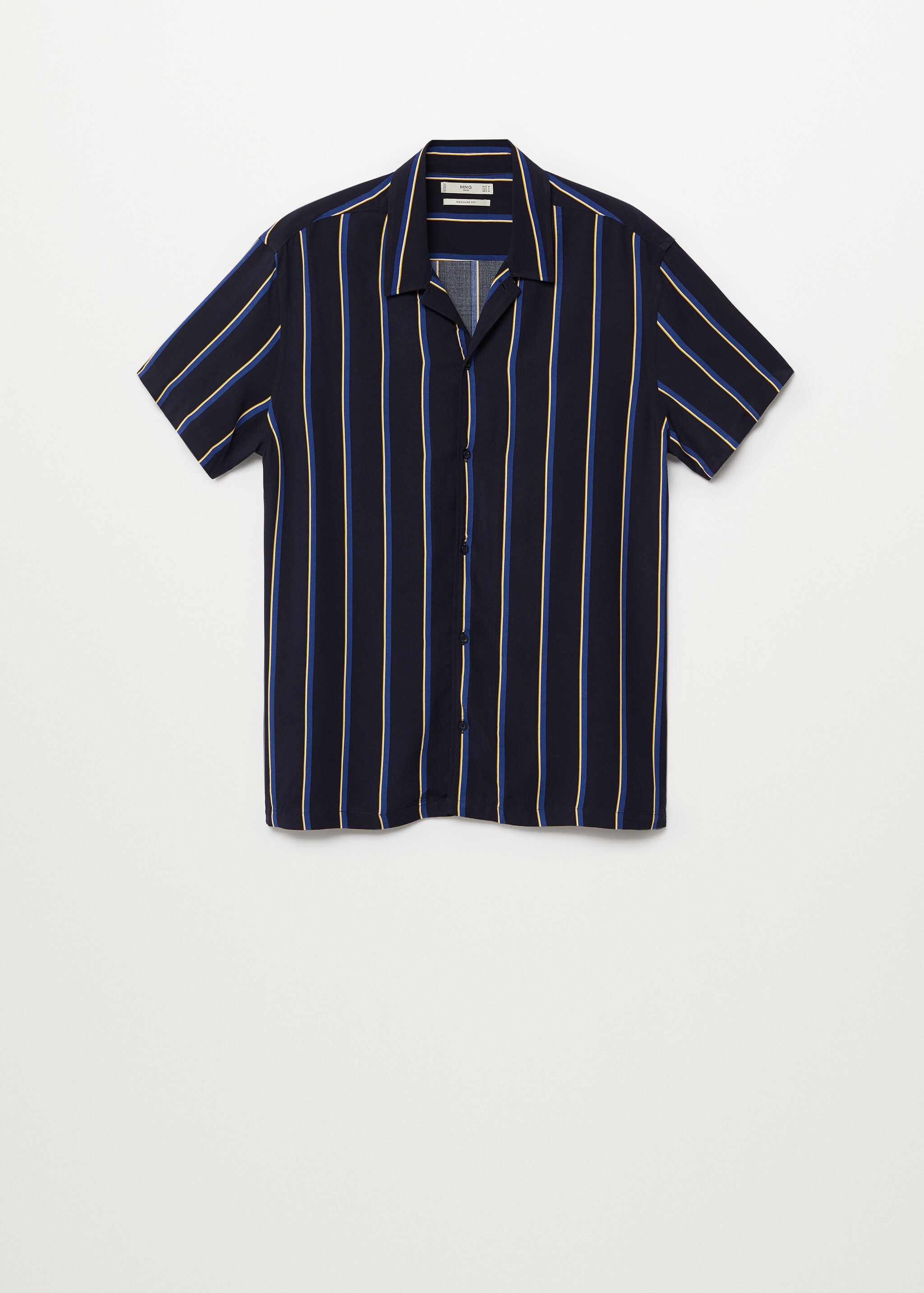Fluid striped regular-fit shirt - Article without model