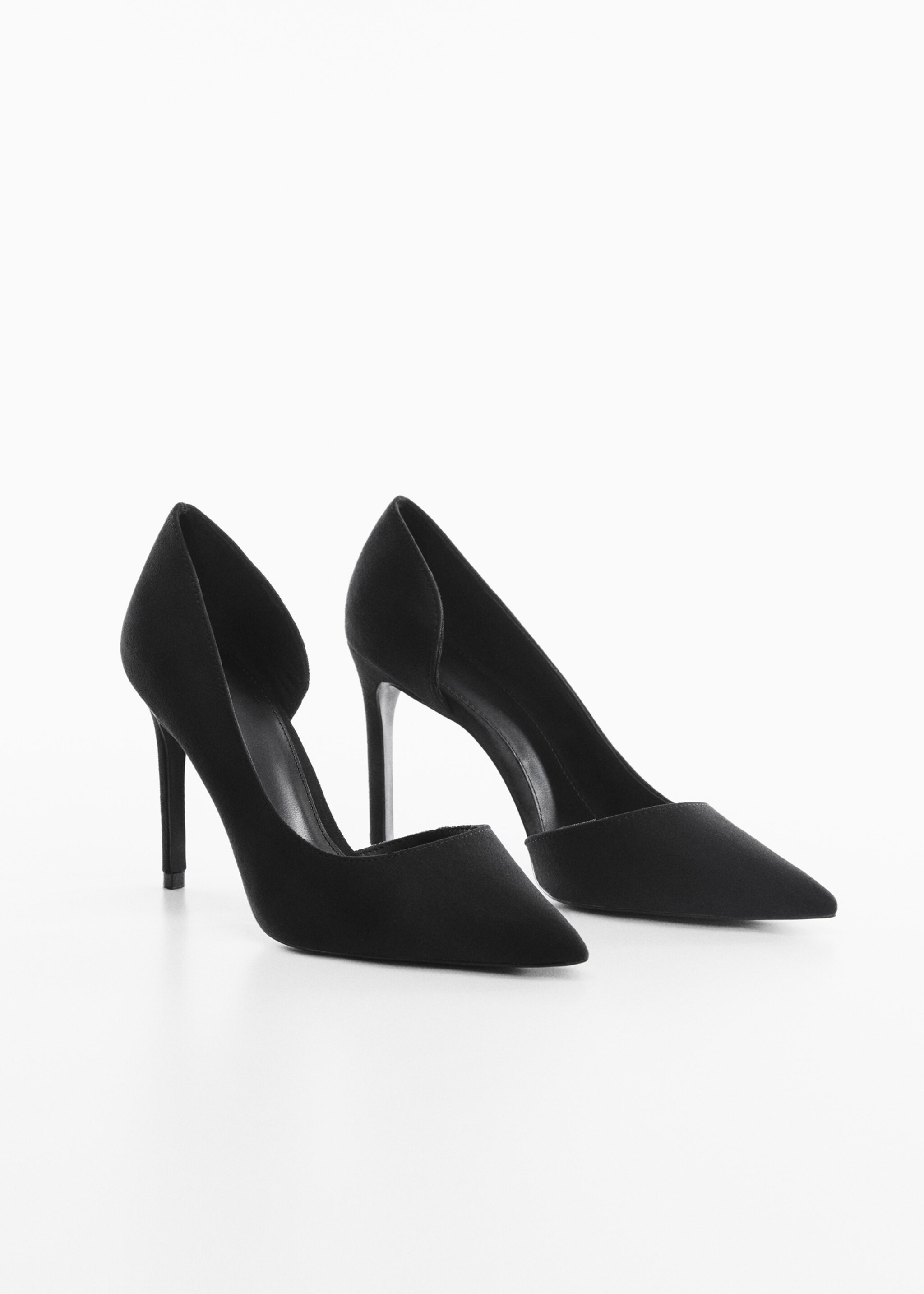 Asymmetric stiletto shoes - Medium plane, Black. Ref: 87150153-00.