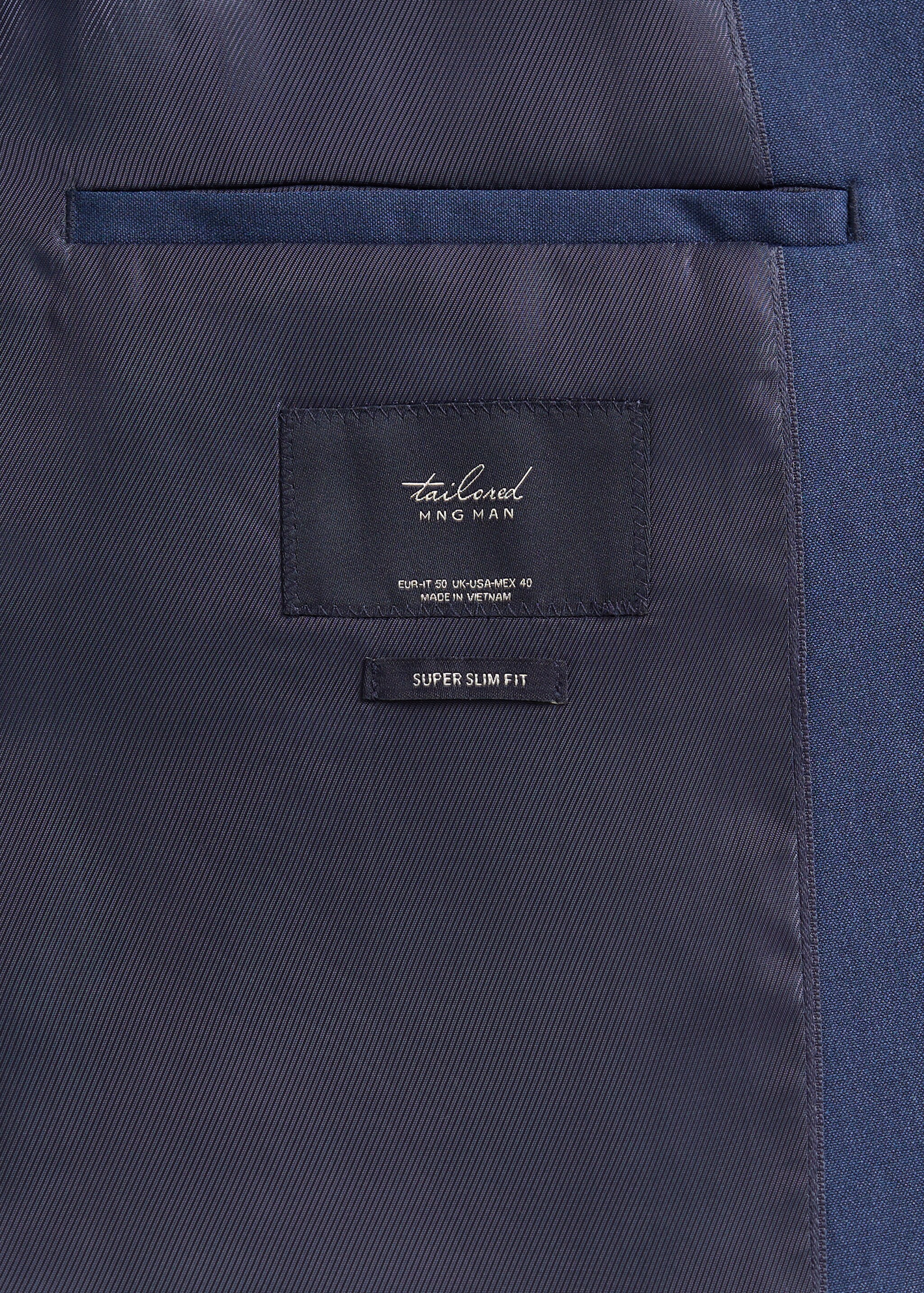 Oblekové sako super slim fit - Detail zboží 7