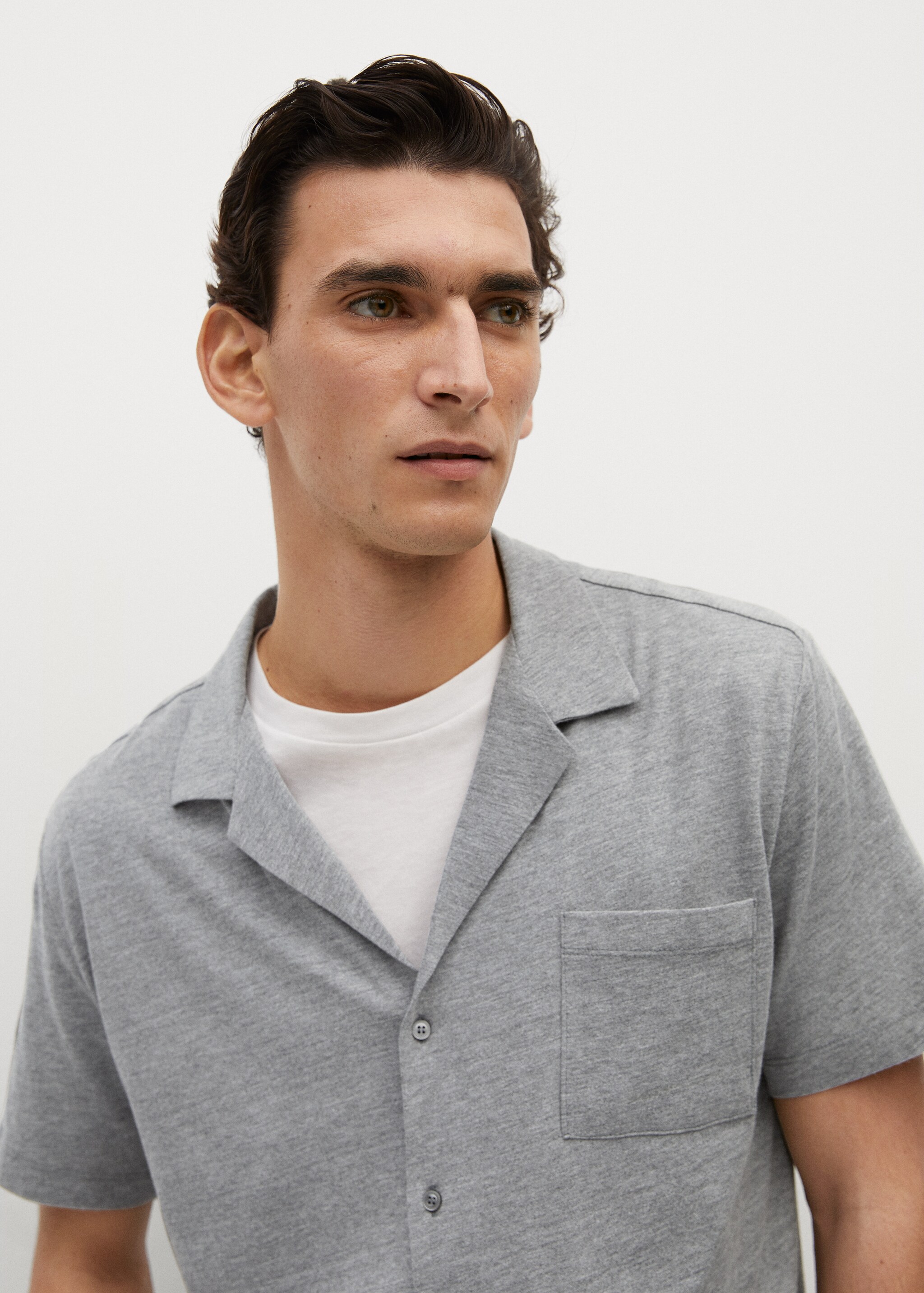 Cotton knit shirt - Details of the article 1